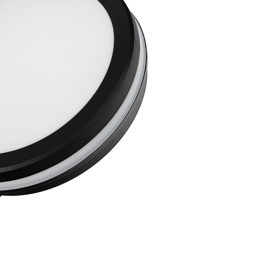 LUXULA LED-Deckenleuchte, 30W, EEK: F, 3000lm, CCT, IP65, schwarz/weiß