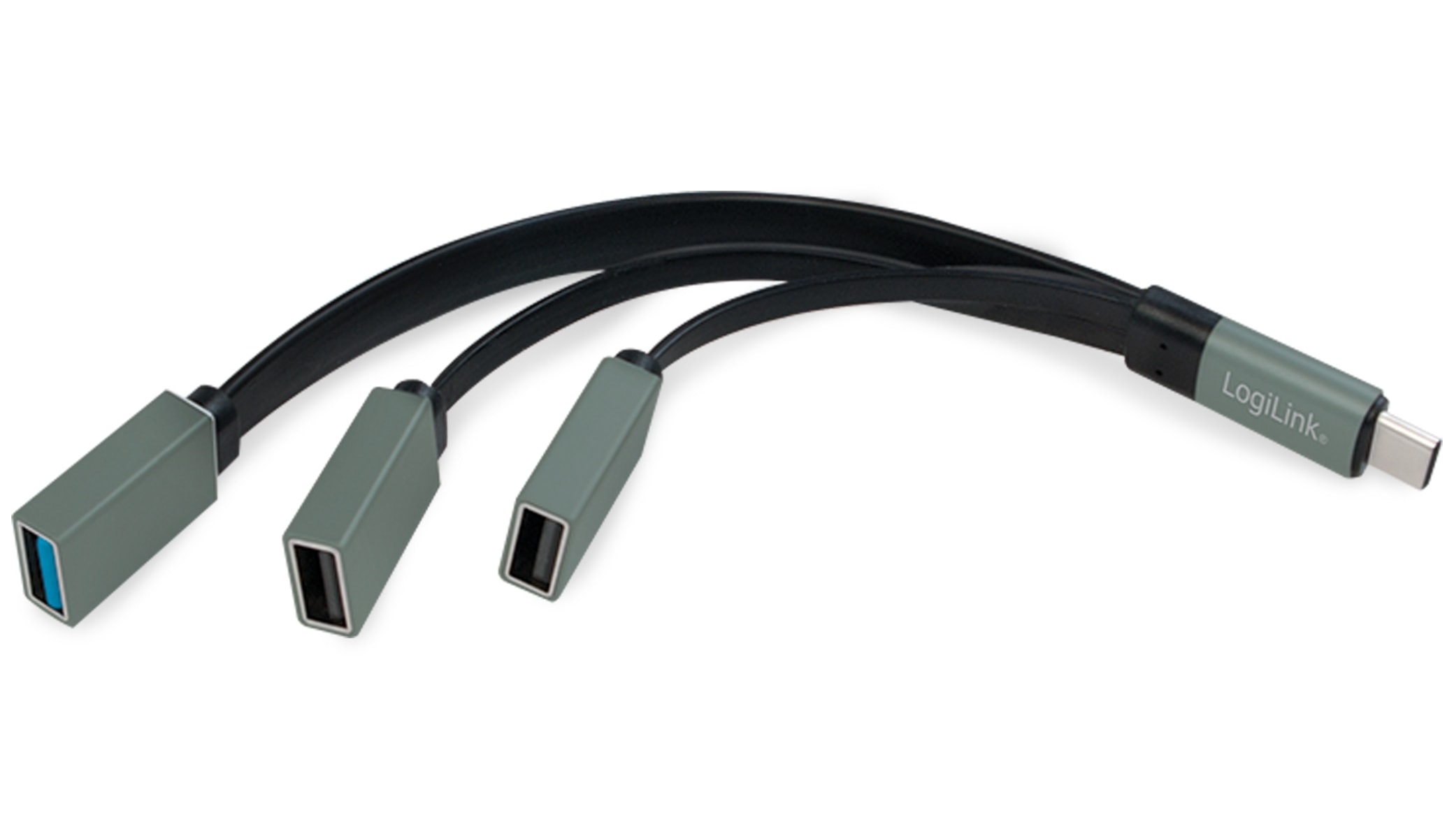 LOGILINK USB-C Hub UA0315, 3-Port, Adapterkabel LOGILINK USB-C Hub UA0315, 3-Port, Adapterkabel
