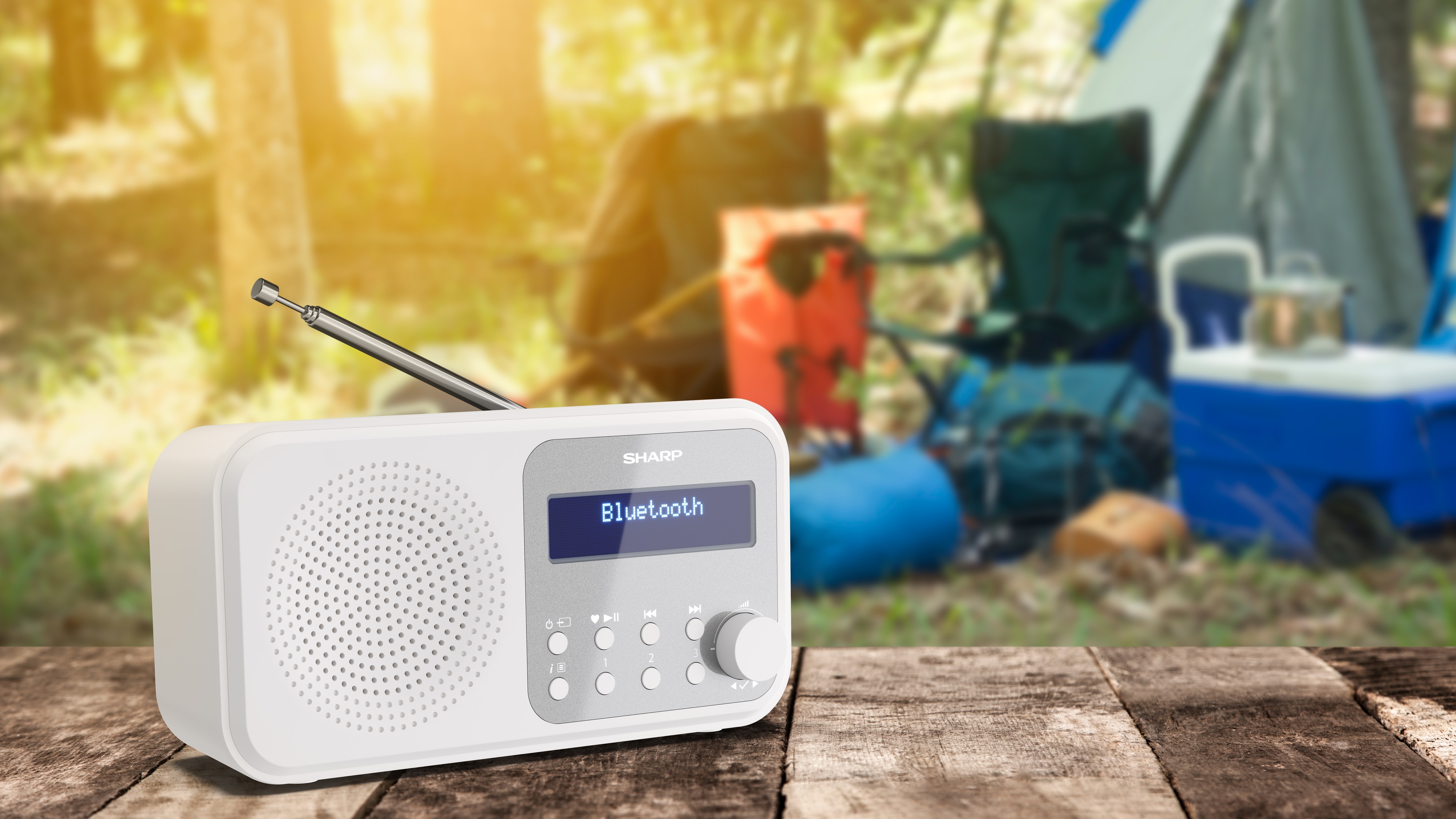 SHARP DAB+/FM Radio DR-P420, USB, Bluetooth, weiß