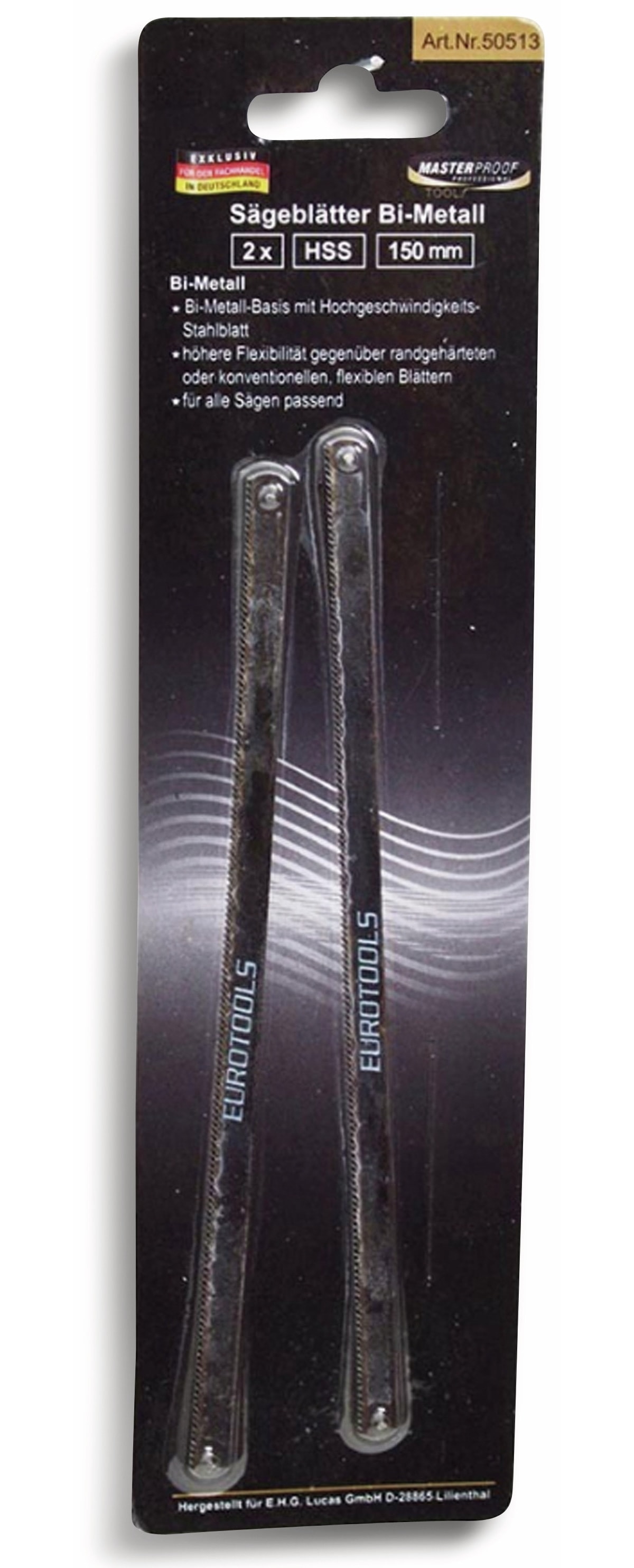 MASTERPROOF Ersatz-Sägeblätter, 150 mm, Bimetall 2 Stück MASTERPROOF Ersatz-Sägeblätter, 150 mm, Bimetall 2 Stück