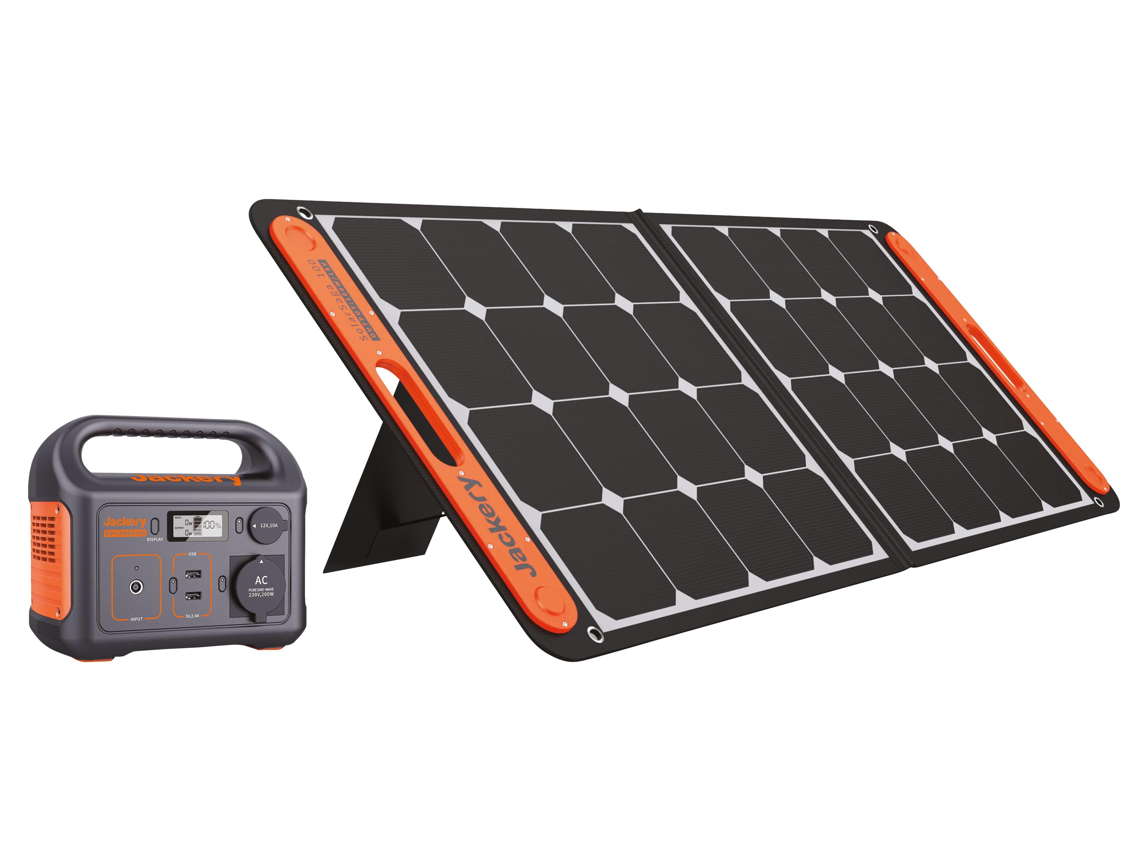 JACKERY Powerstation-Set Explorer 240EU + 100 W Solarmodul JACKERY Powerstation-Set Explorer 240EU + 100 W Solarmodul