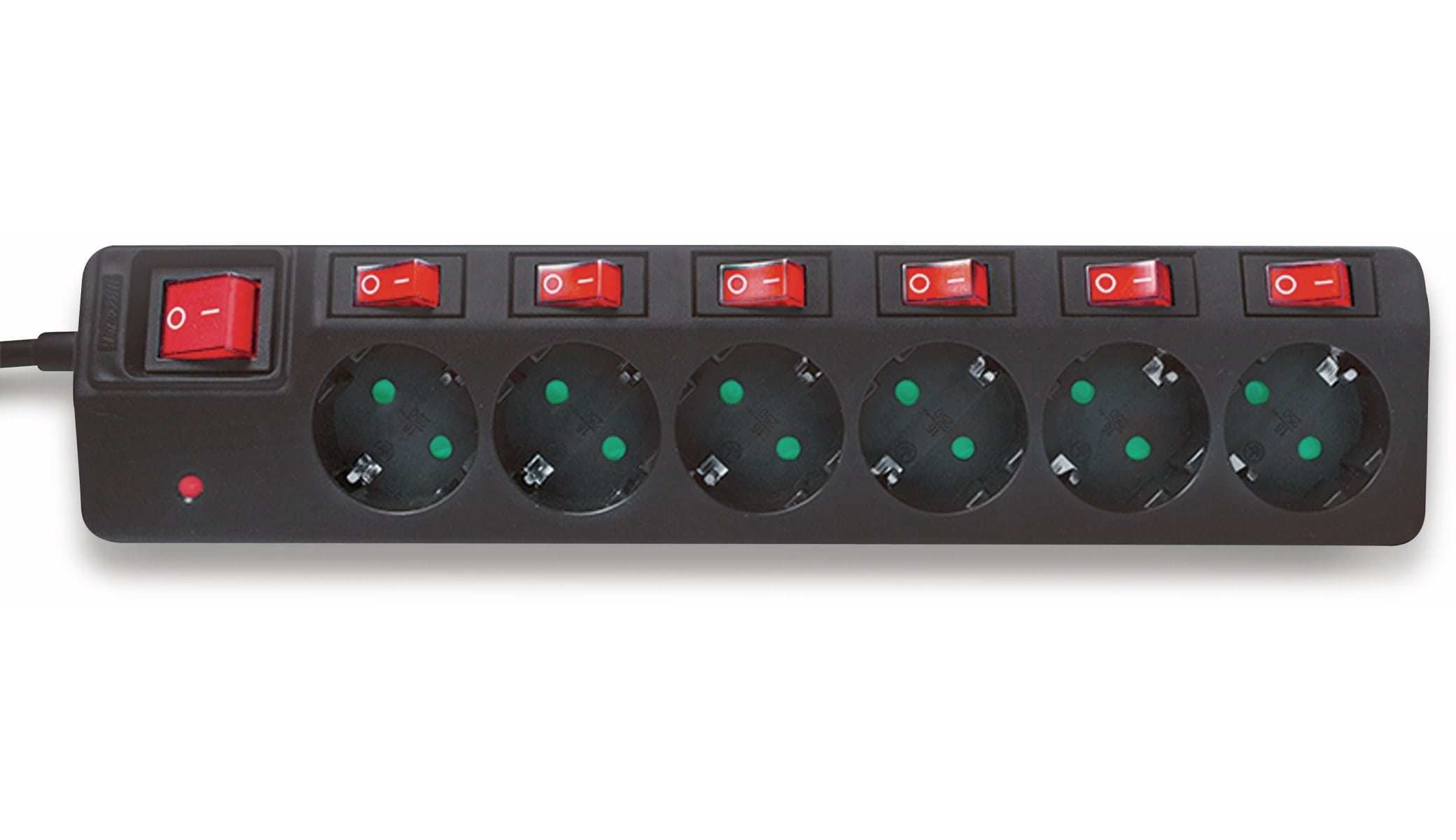 LOGILINK Steckdosenleiste LPS233, 6-fach, schwarz