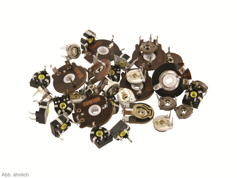 Sort. Potentiometer, 50 Stück Sort. Potentiometer, 50 Stück
