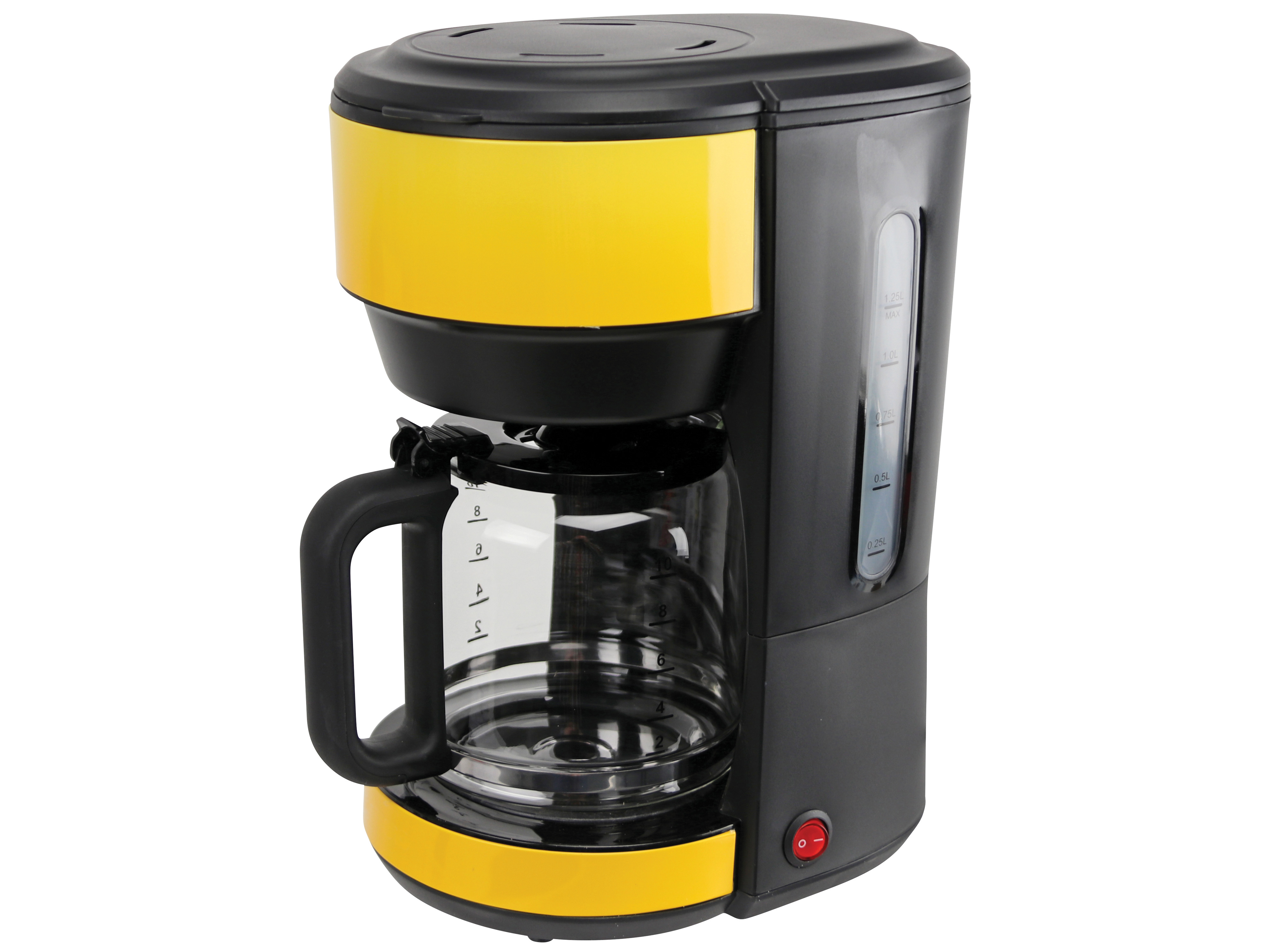 Kaffeemaschine, Ombré, 1000 W, schwarz/gelb Kaffeemaschiene, Ombré, 1000 W, schwarz/gelb