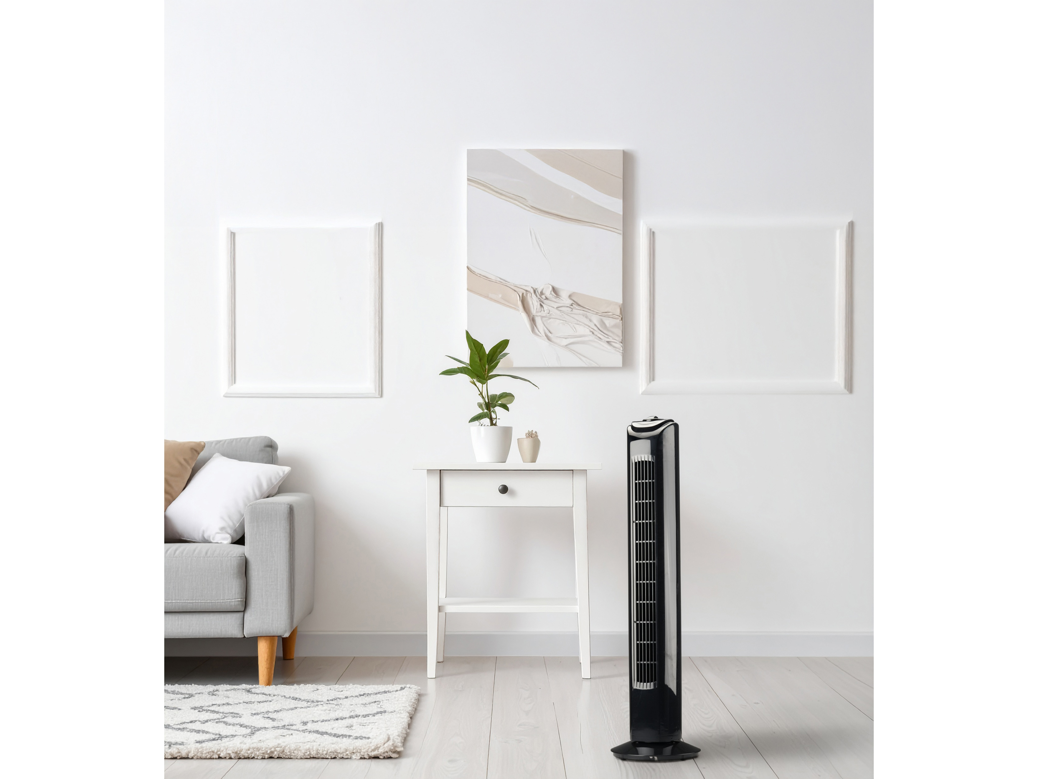 LIFETIME AIR Turmventilator, 81cm, 3 Geschwindigkeiten, 45W, schwarz