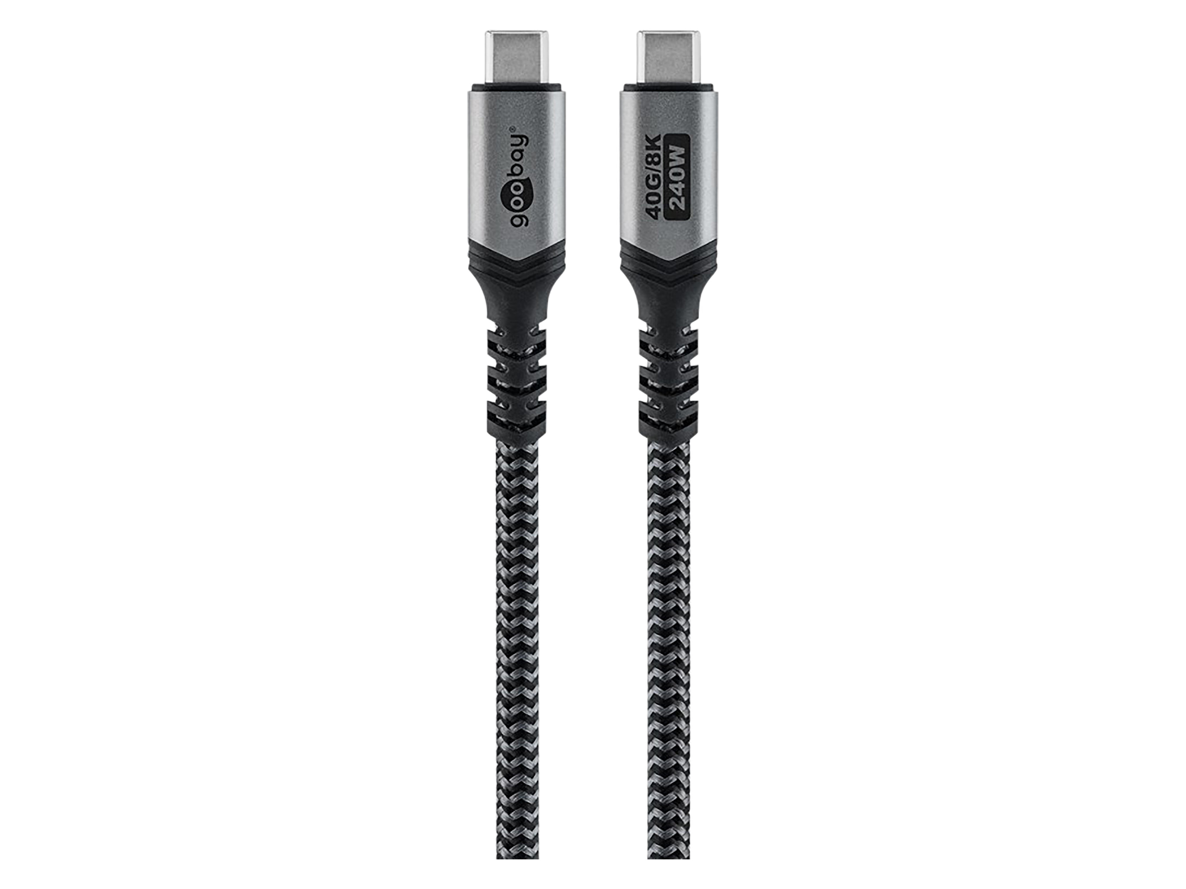 GOOBAY USB-C Kabel 74210 USB4 240W 1,5m 40Gbit/s Textilmantel GOOBAY USB-C Kabel 74210 USB4 240W 1,5m 40Gbit/s Textilmantel