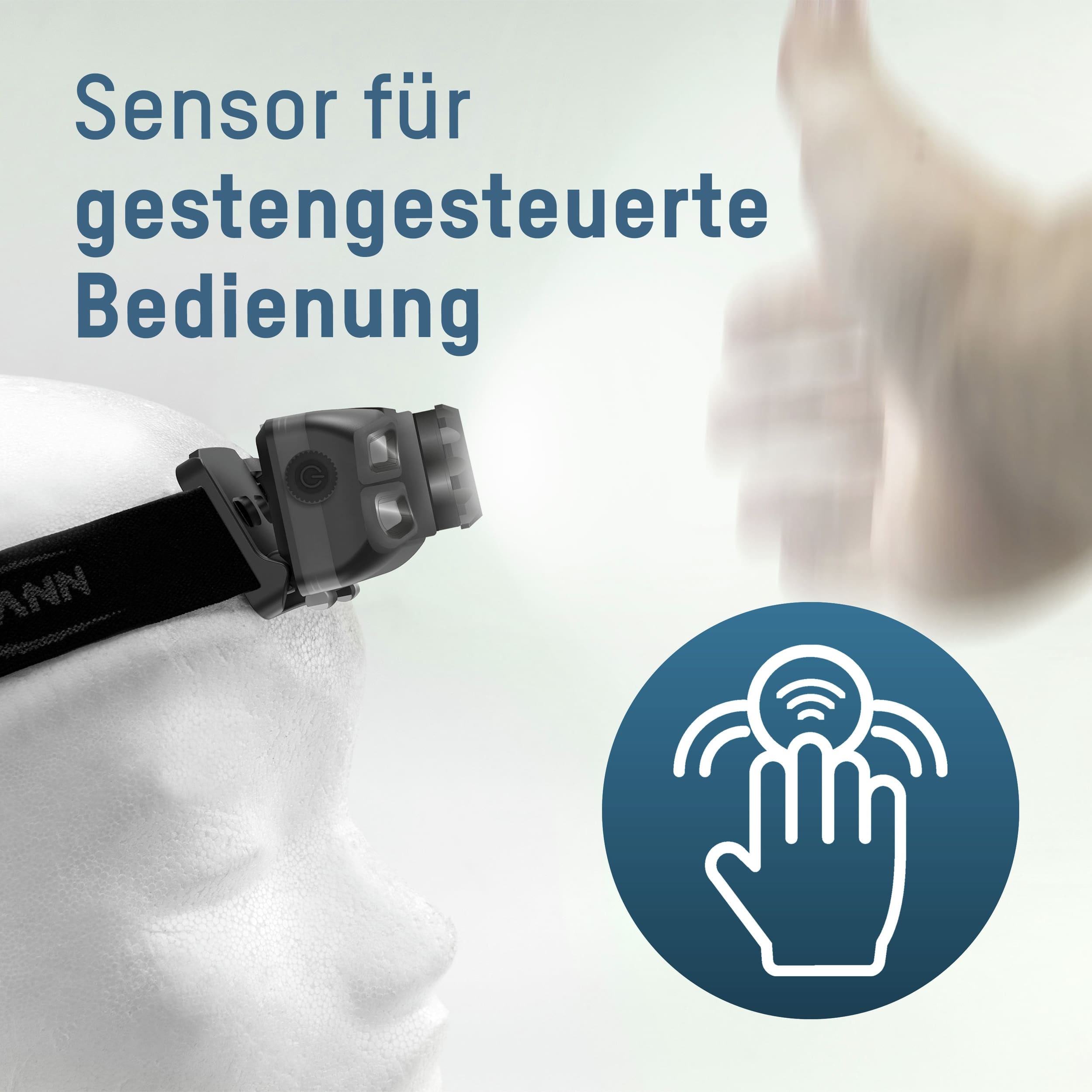 ANSMANN LED-Stirnlampe HD450FRS 450 lm, Akkubetrieb