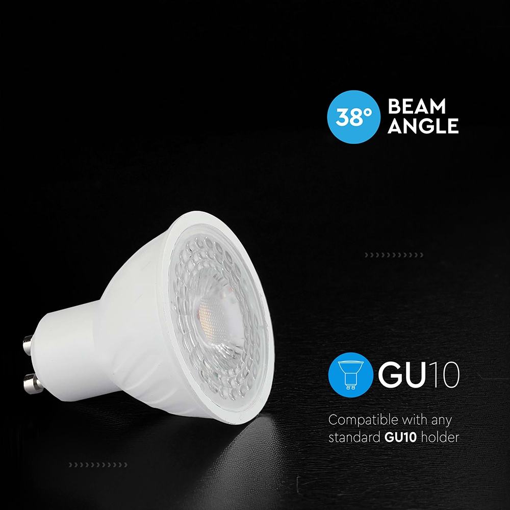 V-TAC LED-Lampe VT-217976, EEK: F, 4,5W, 345lm, 4000K, PAR16, GU10, 38°,