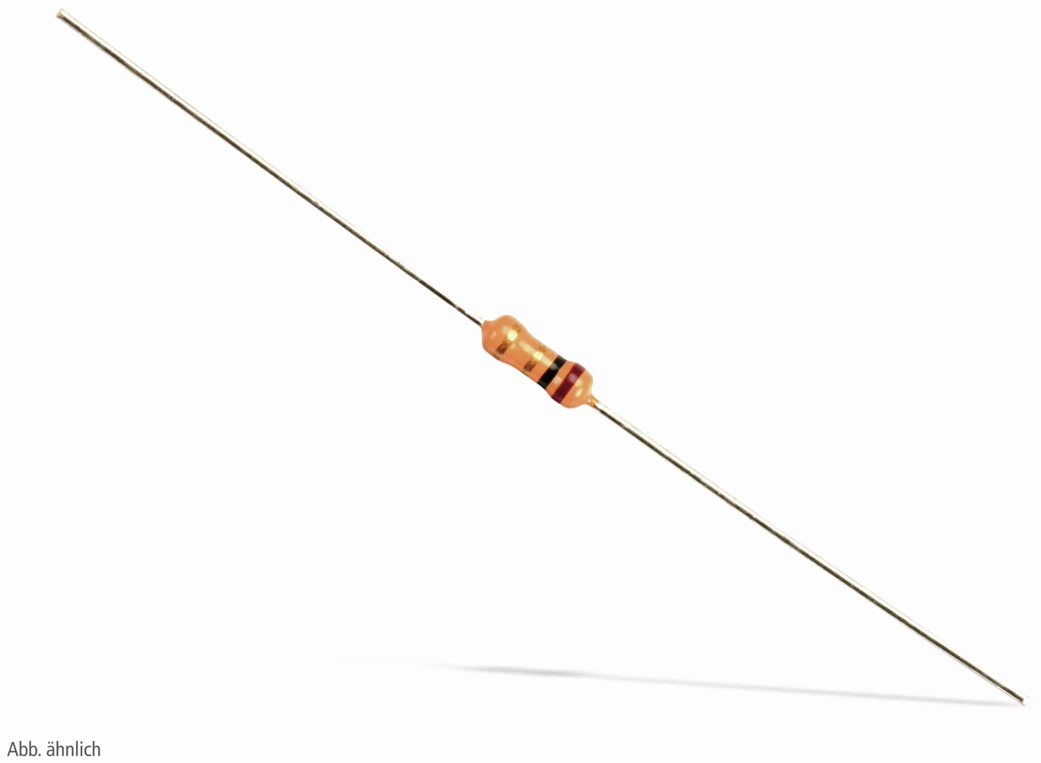 Kohleschicht-Widerstand CF50P154W025, 150 Kilo Ohm, 0,25 W, 1%, 50 Stück Kohleschicht-Widerstand CF50P154W025, 150 Kilo Ohm, 0,25 W, 1%, 50 Stück