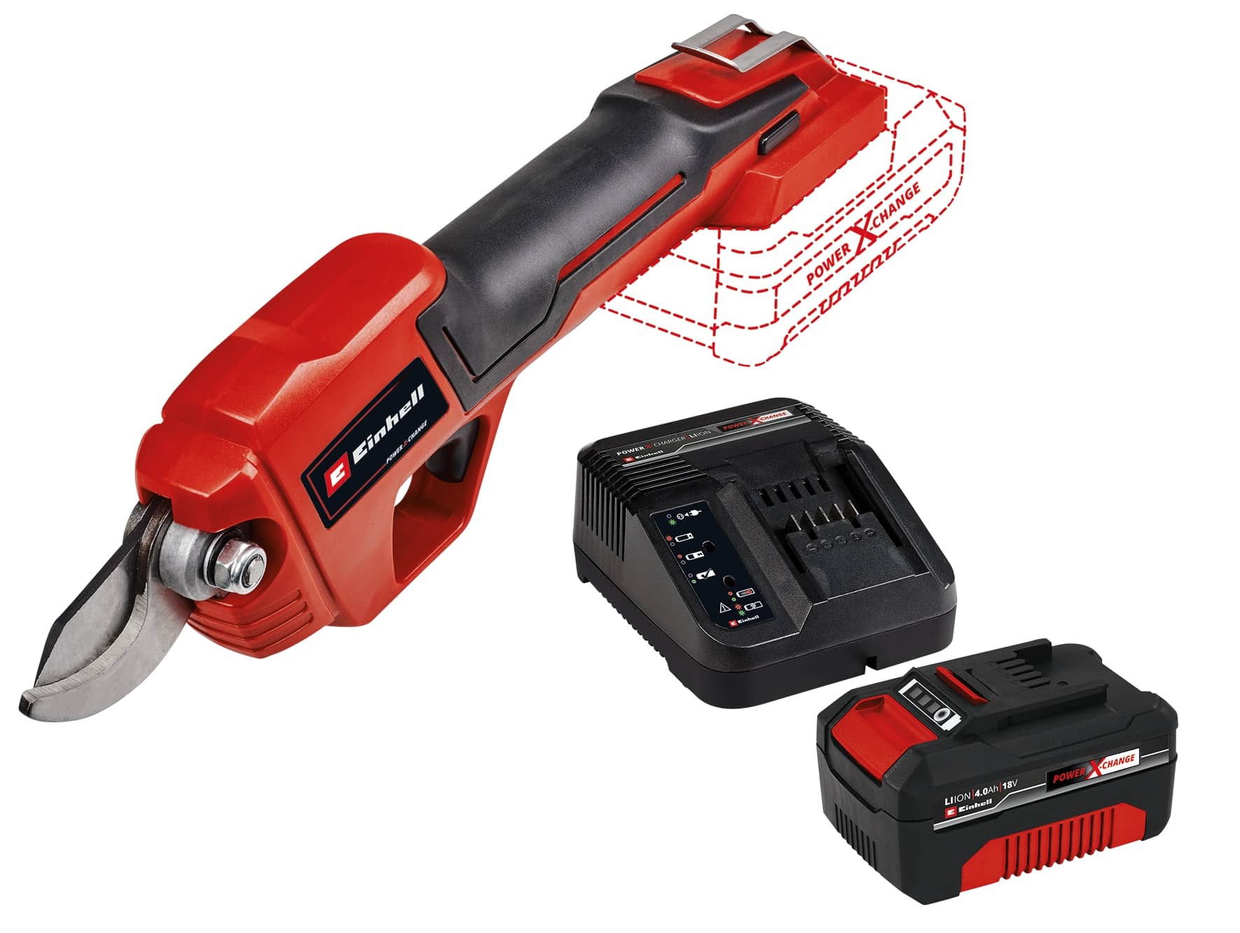 EINHELL Akku-Astschere GE-LS 18 Li, 1x Akku 4,0 Ah
