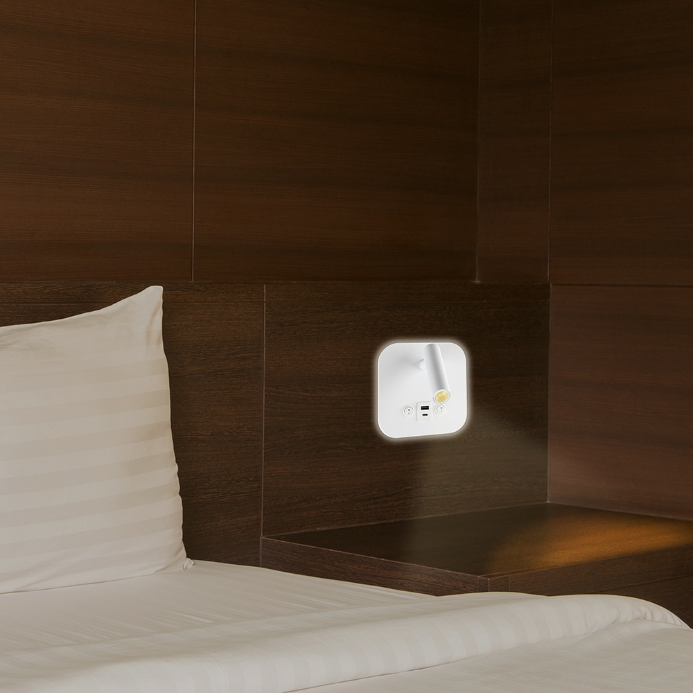 V-TAC LED-Wandleuchte VT-80068, 8W, 3000K, EEK: F, CREE Chip, 830lm, IP20, weiß