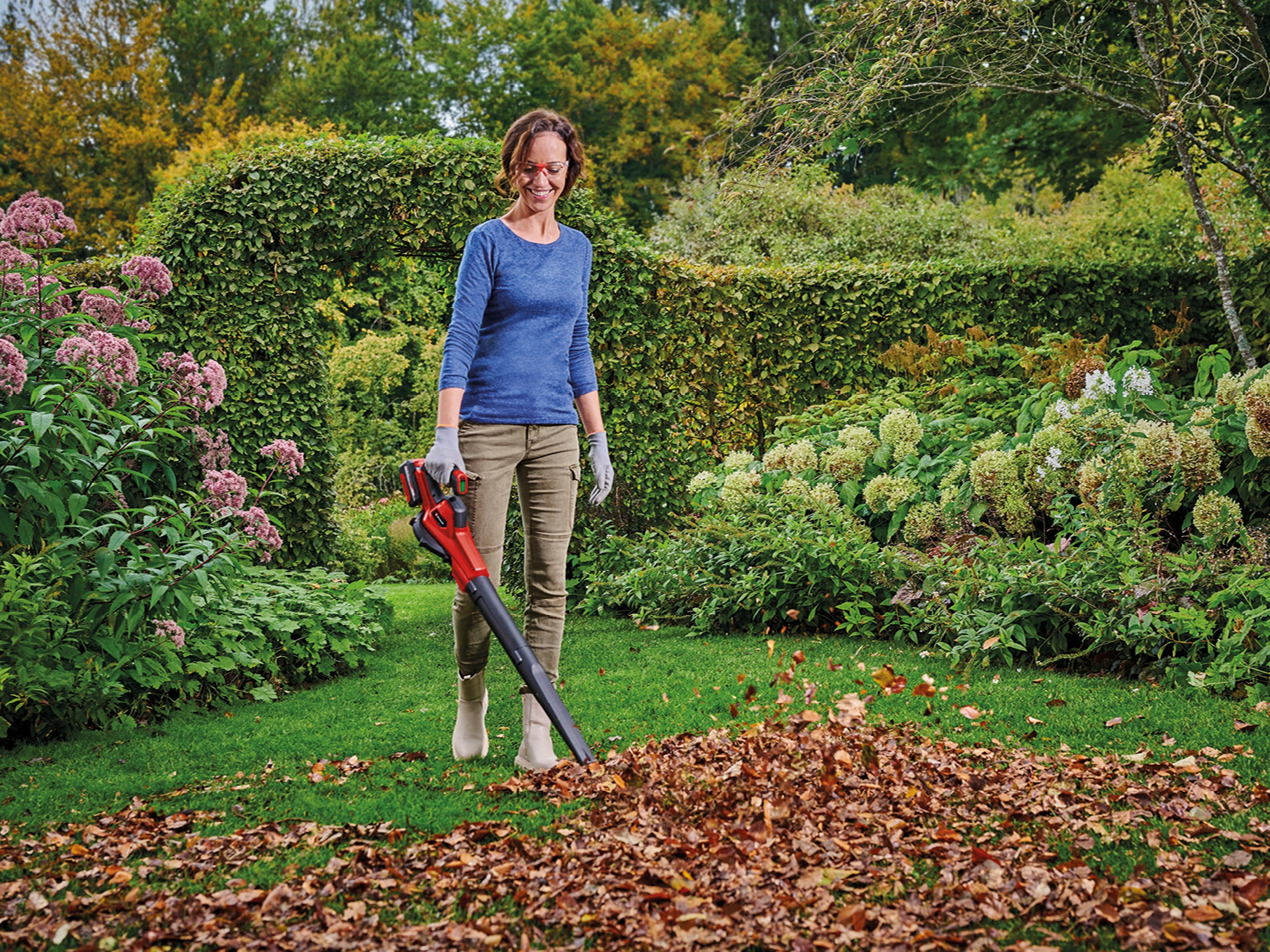 EINHELL Akku-Laubbläser GE-UB 18/250 Li E, 1x 4,0 Ah