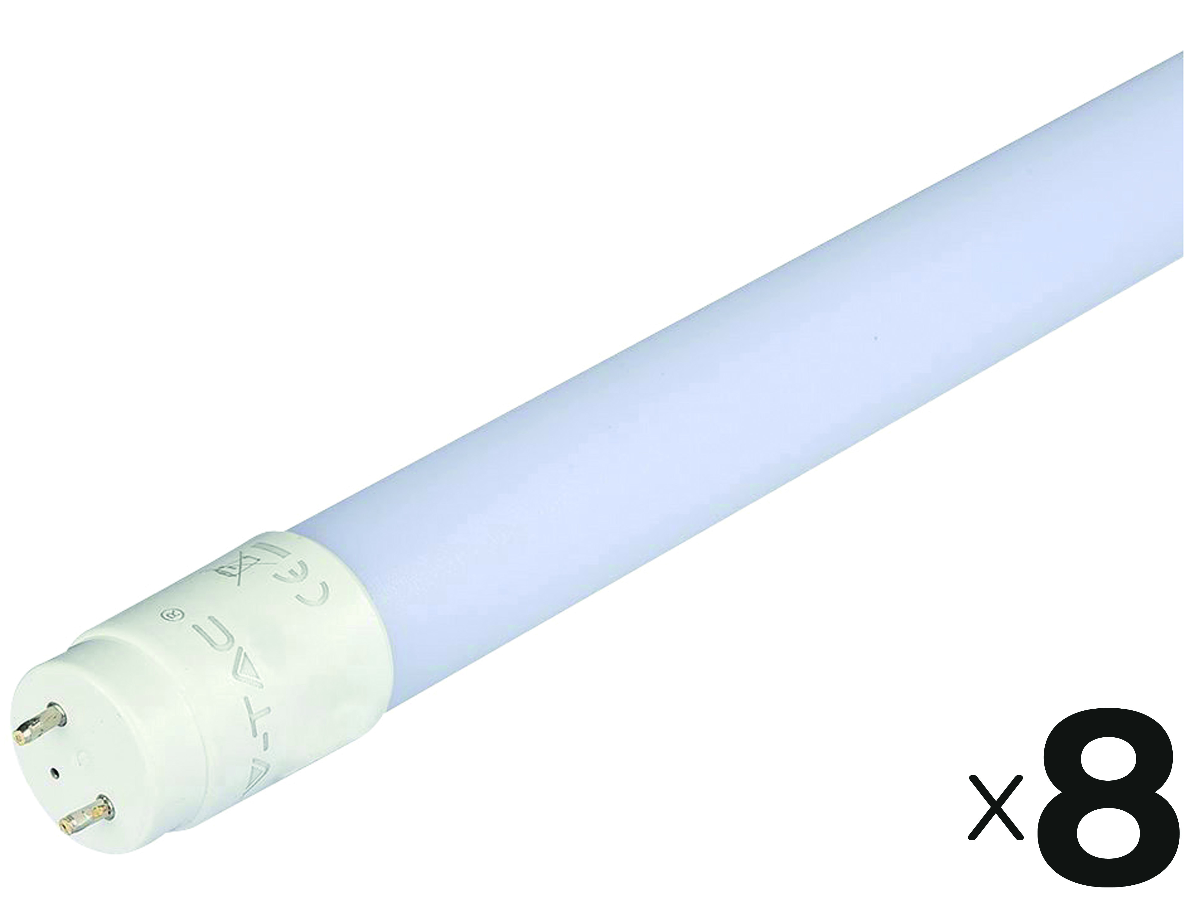V-TAC LED-Röhre VT-1577, T8, G13, EEK: F, 20 W, 2100 lm, 4000 K, 1500 mm, 8 Stück V-TAC LED-Röhre VT-1577, T8, G13, EEK: F, 20 W, 2100 lm, 4000 K, 1500 mm, 8 Stück