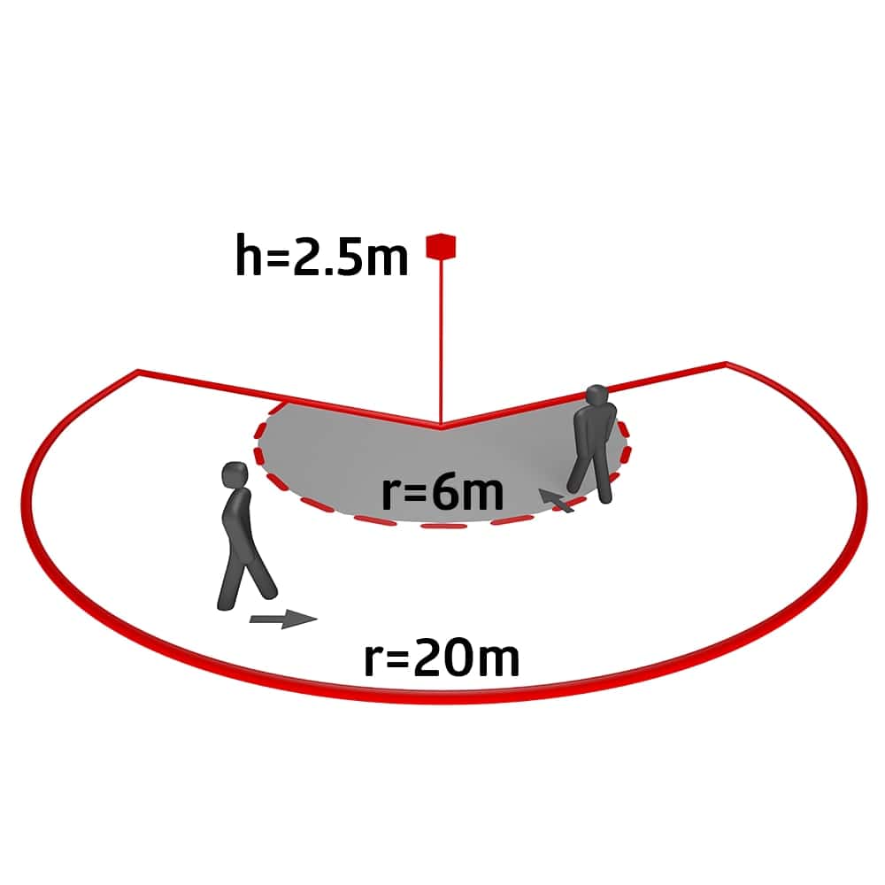 BEG Bewegungsmelder RC-plus next N 230, mit Unterkriechschutz, weiß, 230°