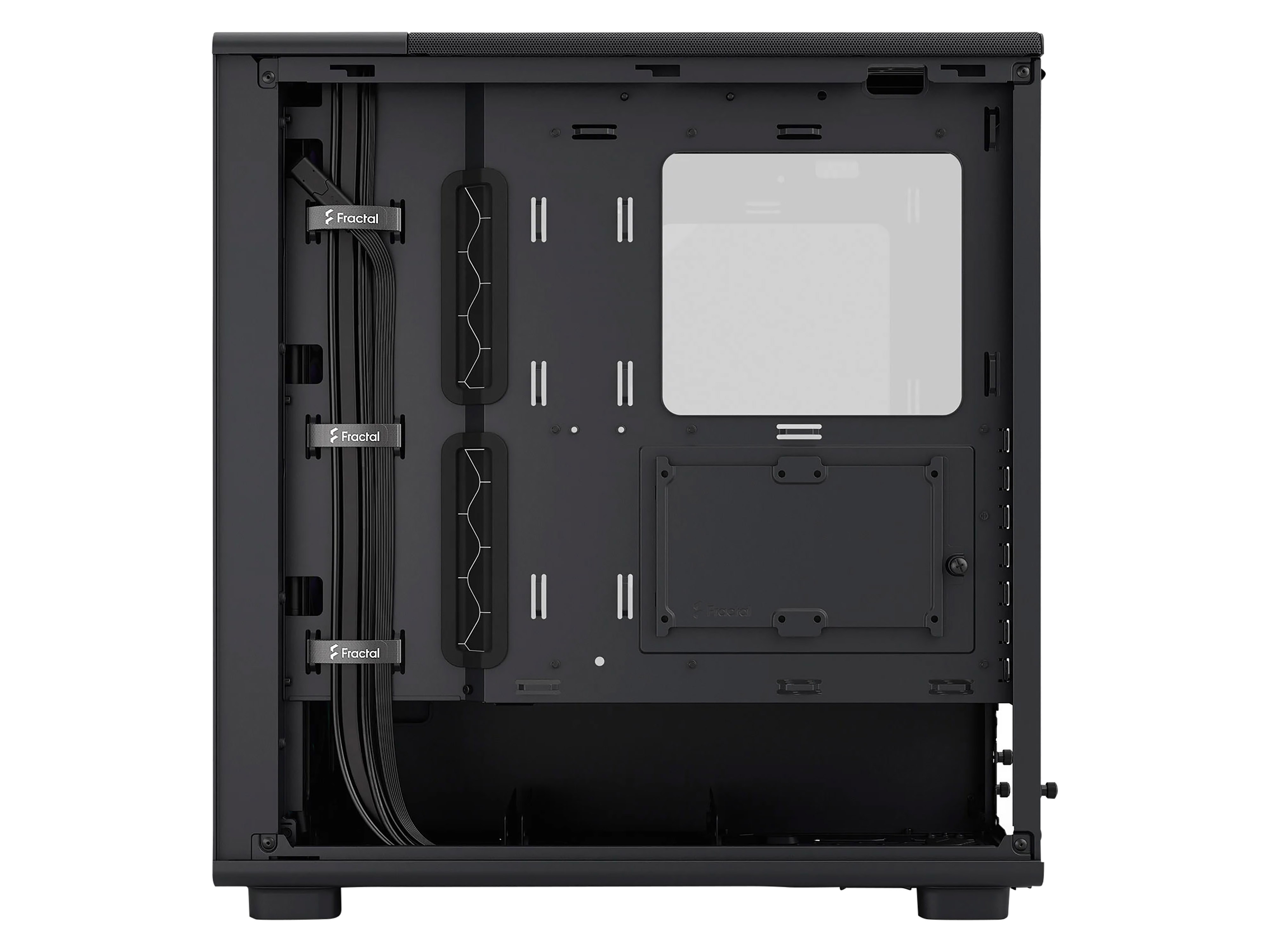 FRACTAL Midi Tower Design Epoch Black TG RGB Light