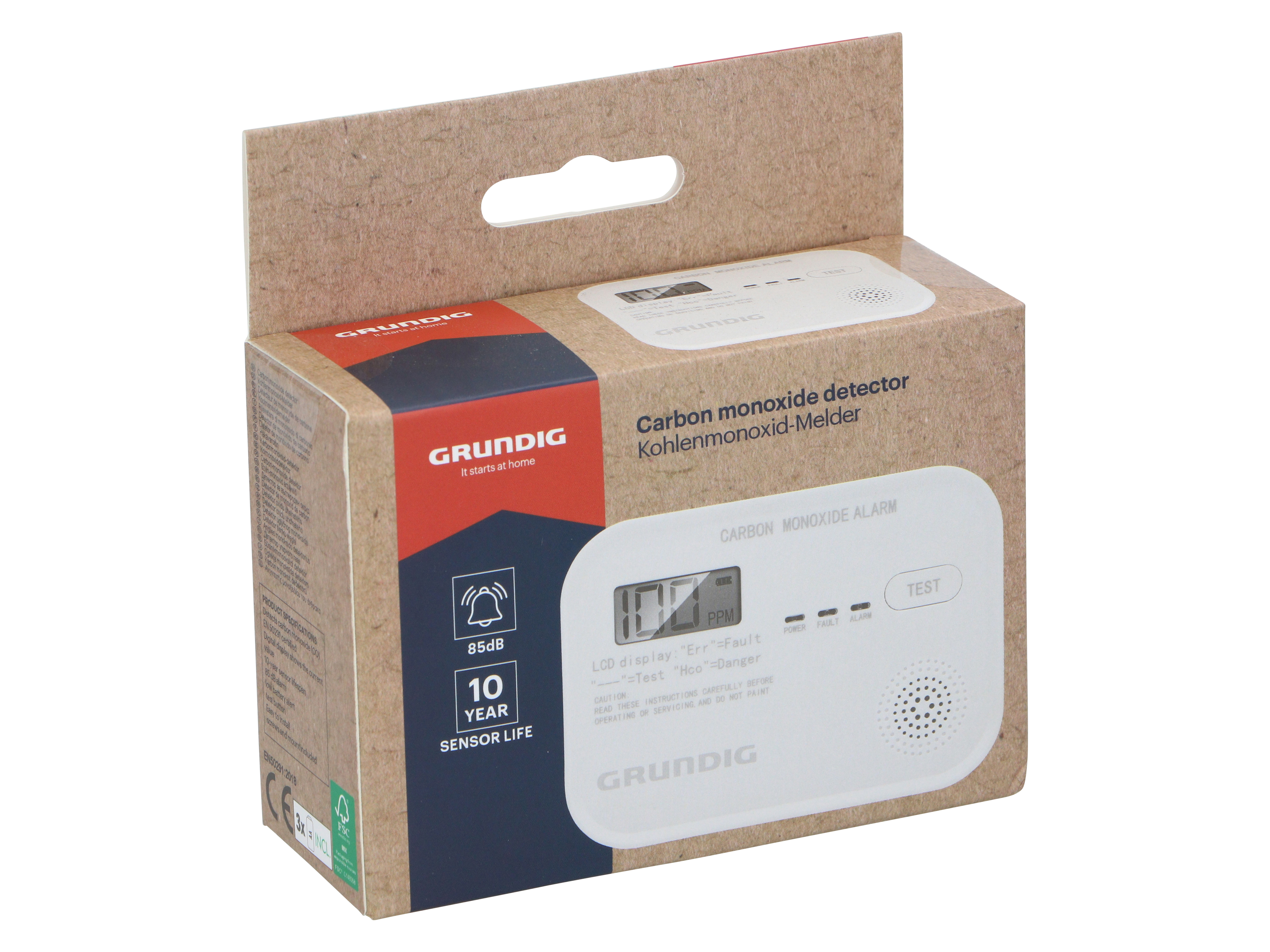 Kohlenmonoxid Melder, Grundig, KD-218A