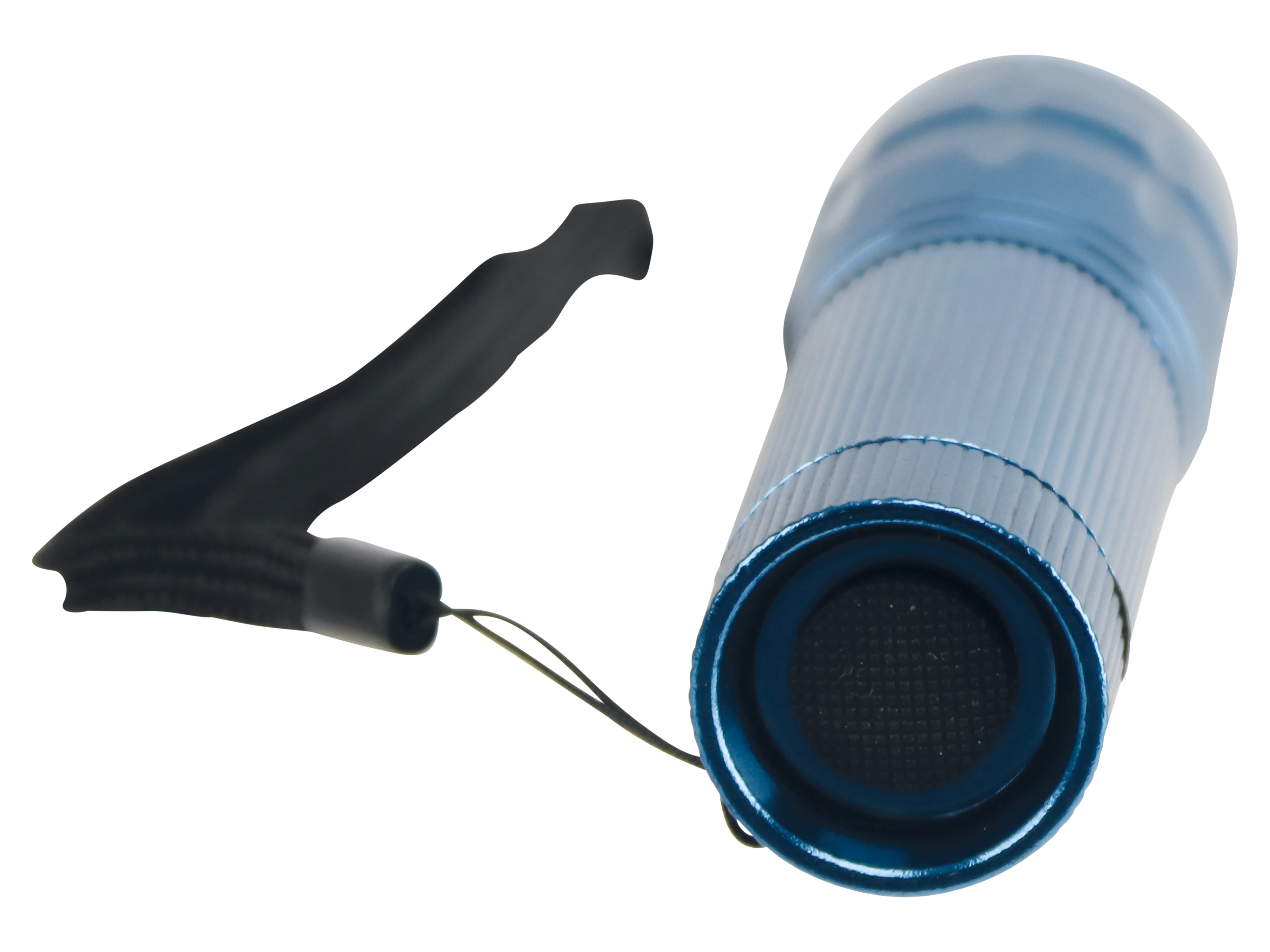 LED-Taschenlampe, Alu, 5 W OSRAM LED, blau, 4xMicro