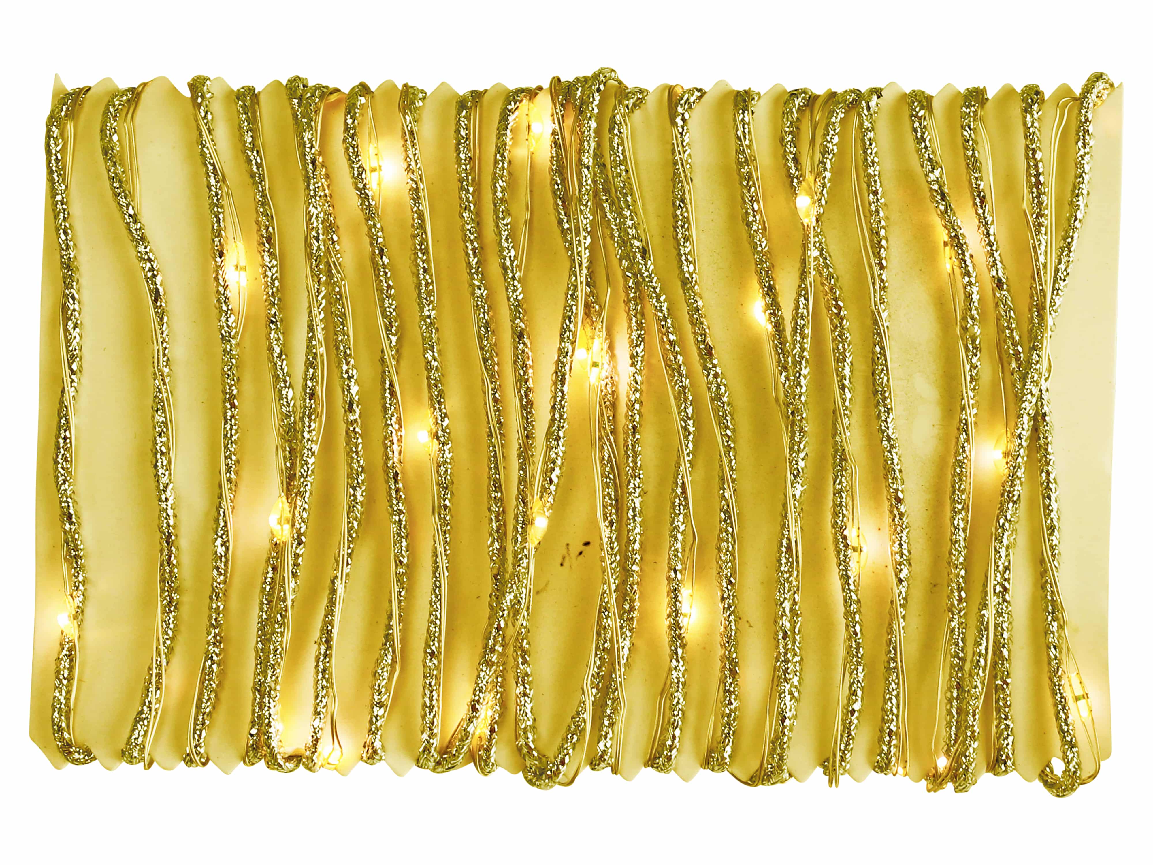 LED-Lichterkette Goldschmuckband, 40 LEDs, warmweiß, 4 m