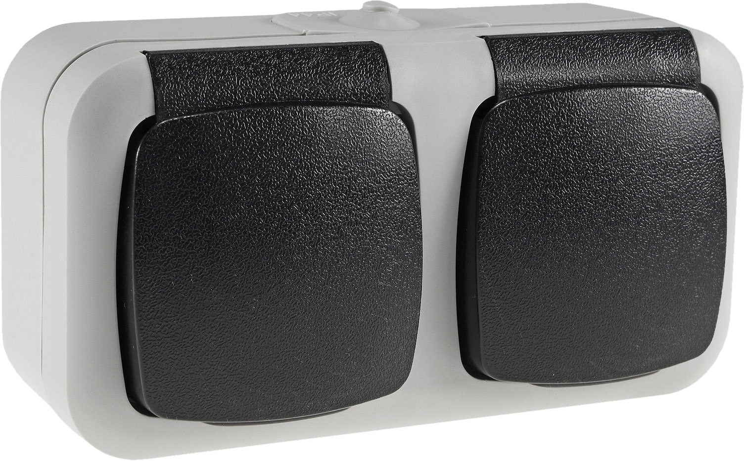 CHILITEC Feuchtraum-Doppelsteckdose, W11-B321, IP44, 250V~/ 16A Feuchtraum-Doppelsteckdose W11-B321