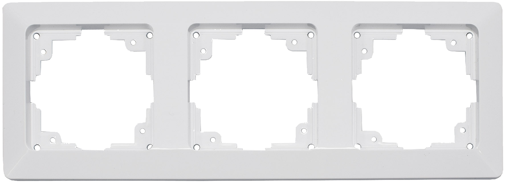 MILOS Abdeckrahmen 22789, 3-fach, weiß matt MILOS Abdeckrahmen 22789, 3-fach, weiß matt