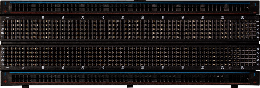JOY-IT Breadboard / Steckplatine in Schwarz für Versuchsaufbauten, 165x54mm JOY-IT Breadboard / Steckplatine in Schwarz für Versuchsaufbauten, 165x54mm