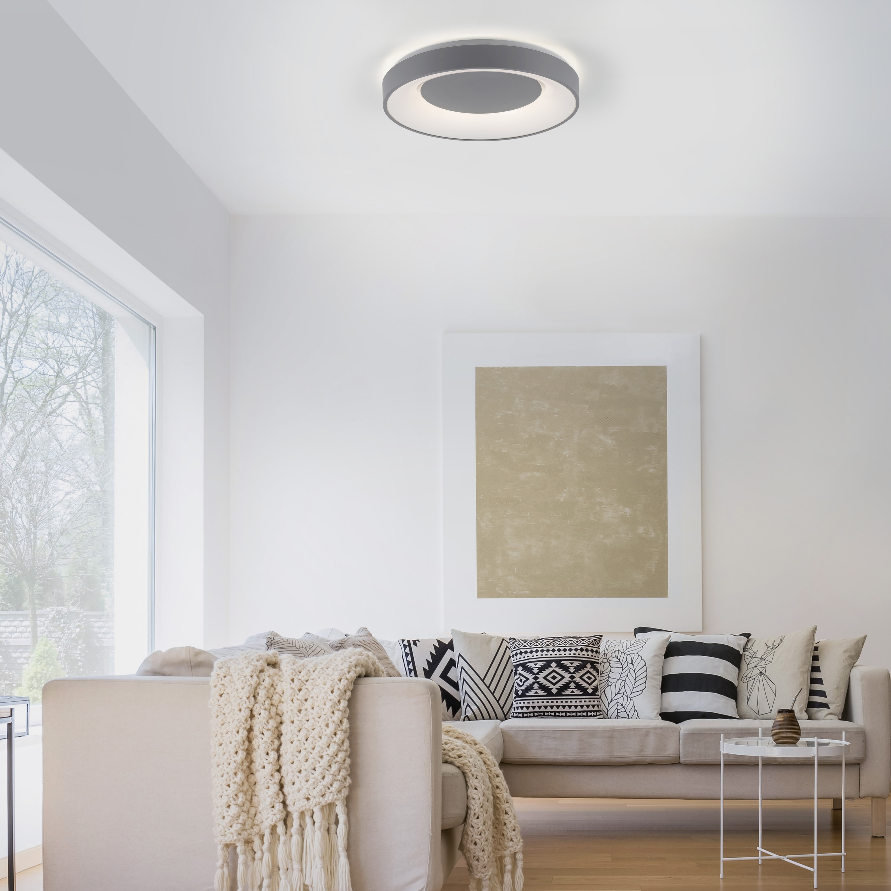 JUST LIGHT LED-Deckenleuchte 14326-18 grau, 26,5 W, 3300 lm, CCT JUST LIGHT LED-Deckenleuchte 14326-18 grau, 26,5 W, 3300 lm, CCT