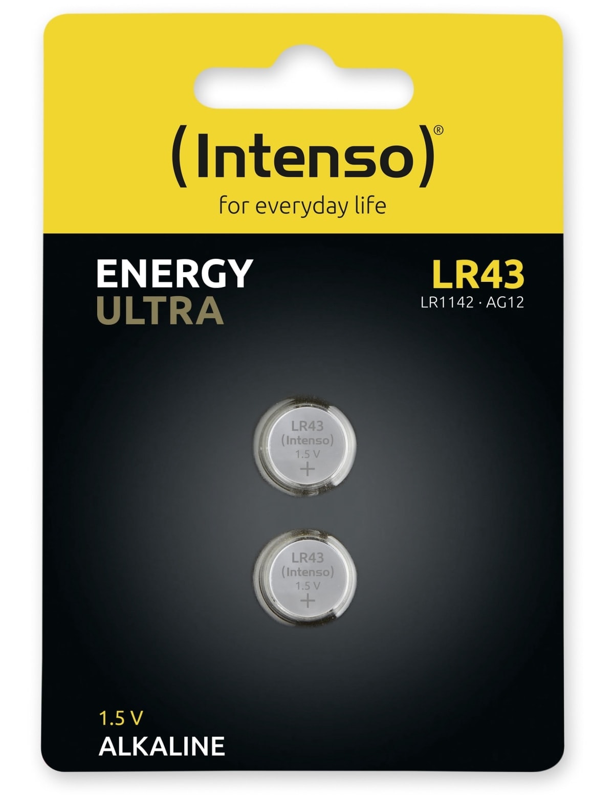 INTENSO Alkaline-Knopfzelle LR43, 2 Stück INTENSO Alkaline-Knopfzelle LR43, 2 Stück