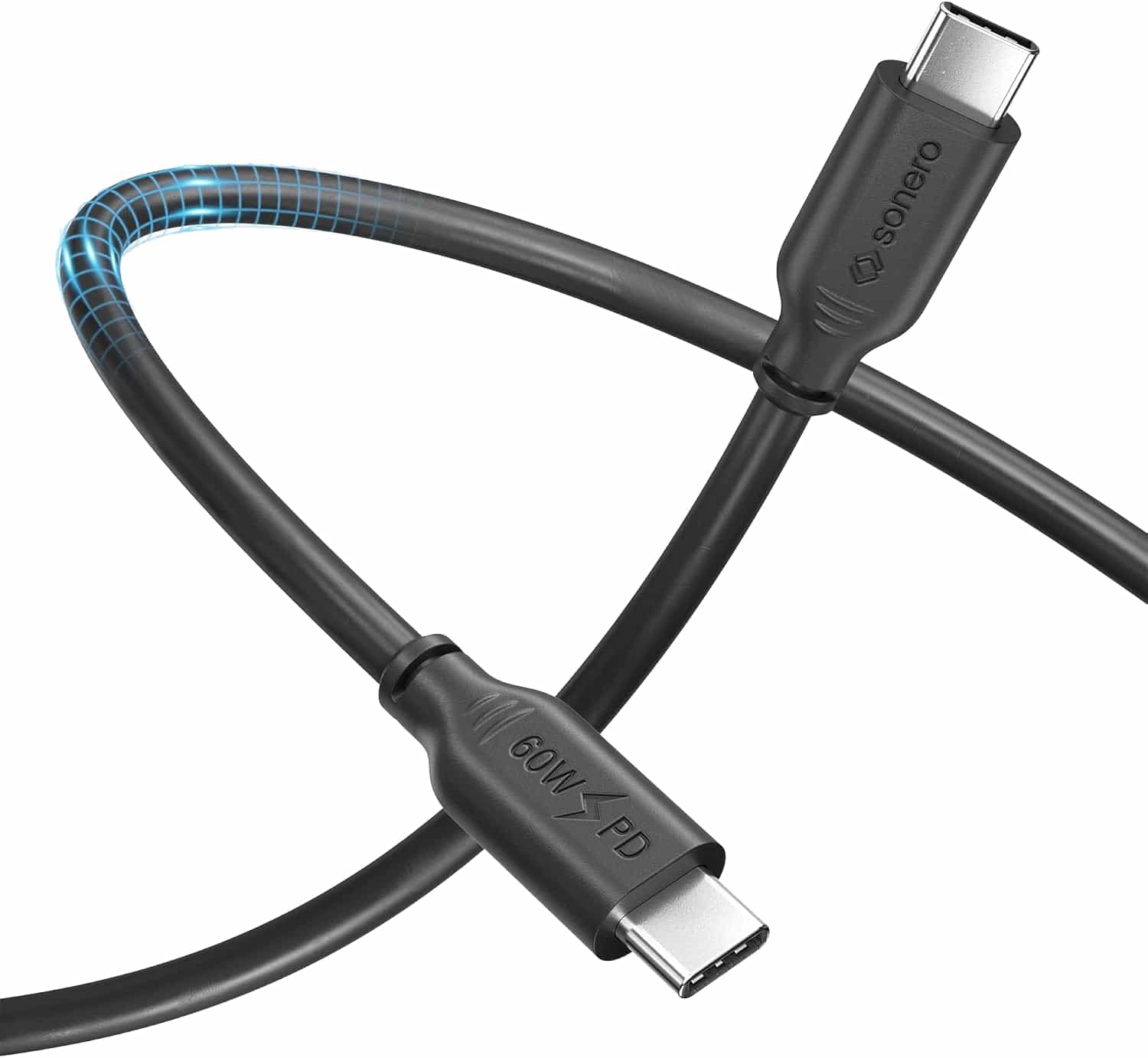 SONERO USB-C Kabel SPC-U200-015 60W PD 1,5m schwarz