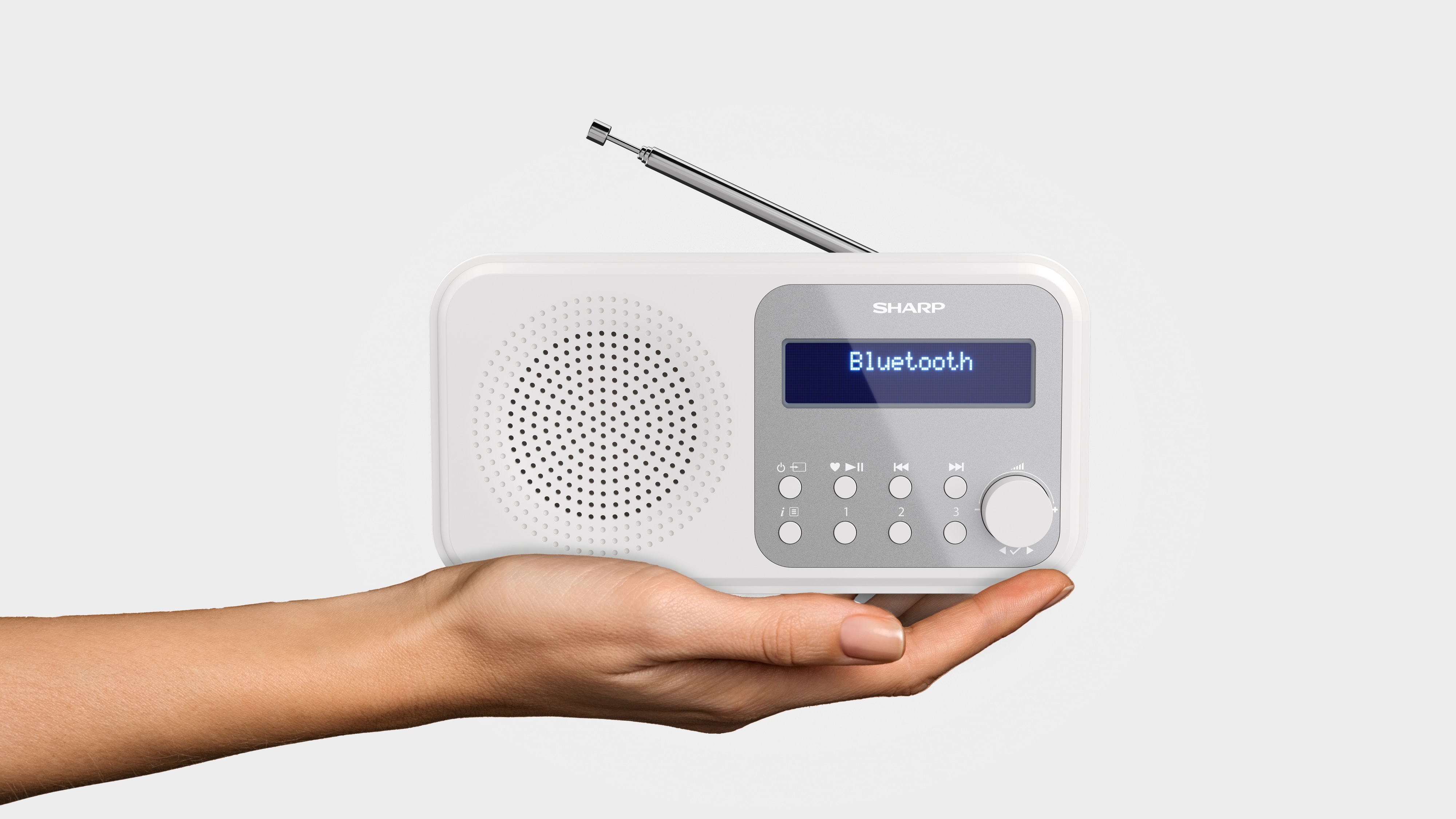 SHARP DAB+/FM Radio DR-P420, USB, Bluetooth, weiß