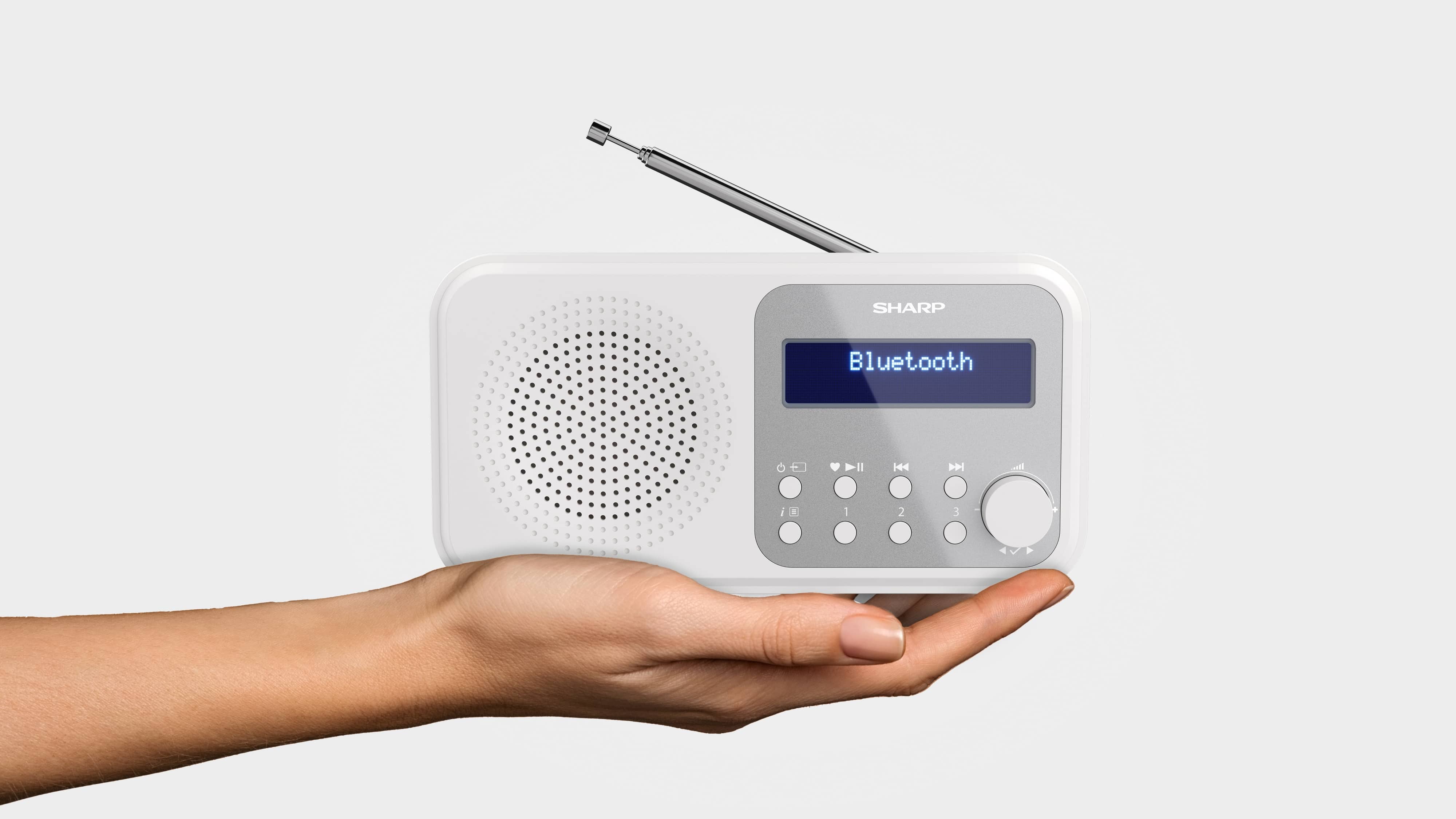 SHARP DAB+/FM Radio DR-P420, USB, Bluetooth, weiß