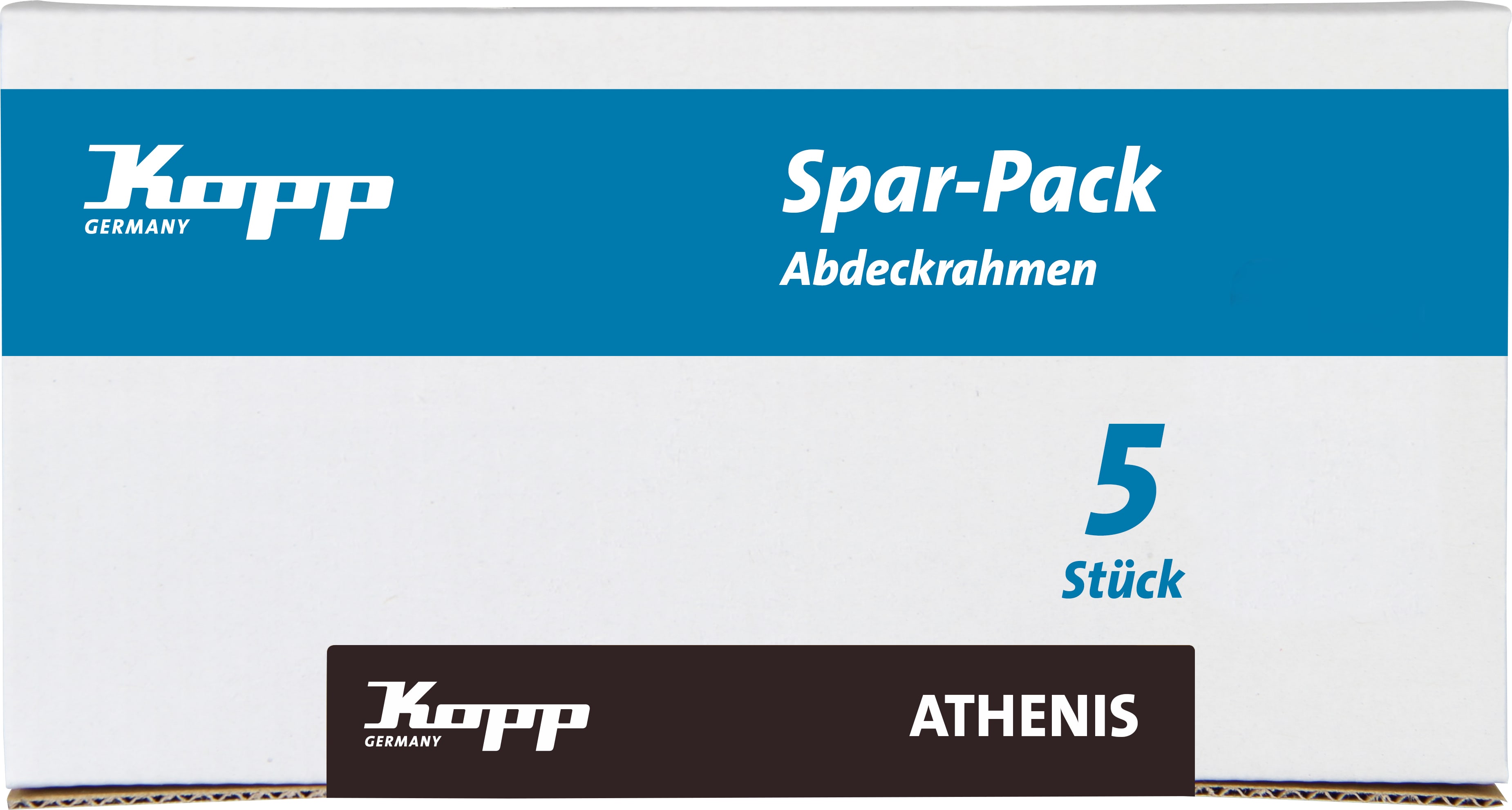 KOPP Abdeckrahmen Athenis, anthrazit, 2-fach, 5 Stück KOPP Abdeckrahmen Athenis, anthrazit, 2-fach, 5 Stück