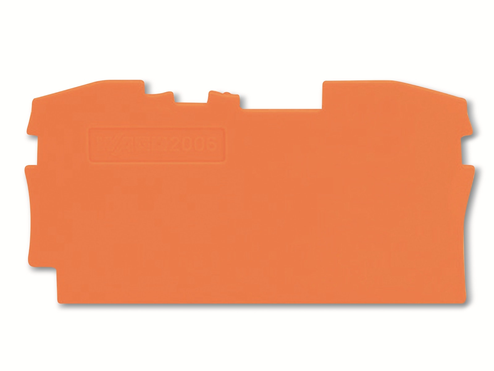 WAGO Abschluss- und Zwischenplatte, 2006-1292, orange