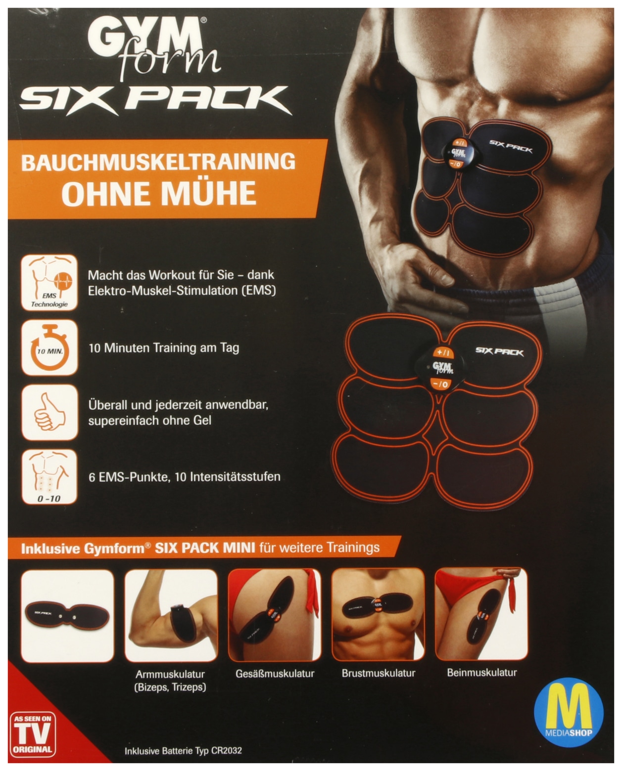 Gymform Bauchmuskeltrainer, Sixpack, B-Ware