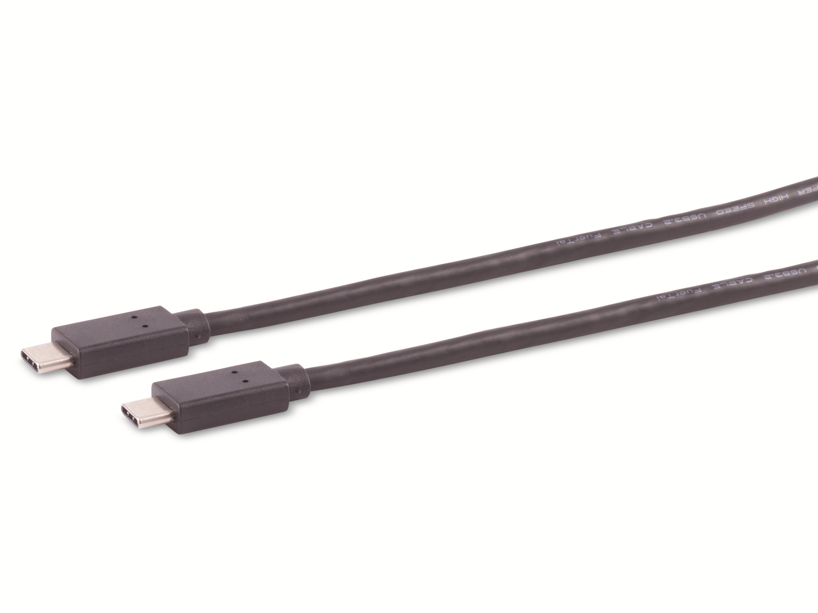 USB-C Verbindungskabel, 3.2 Gen 2x2, schwarz, 0,5 m