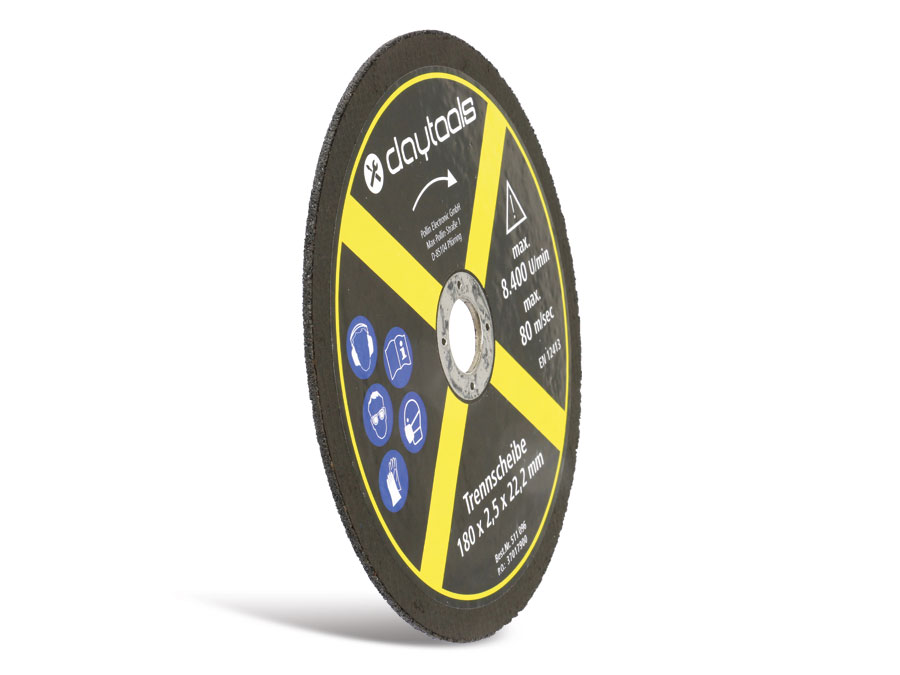 DAYTOOLS Trennscheibe Metall, 180x2,5x22,2 mm, 5 Stück