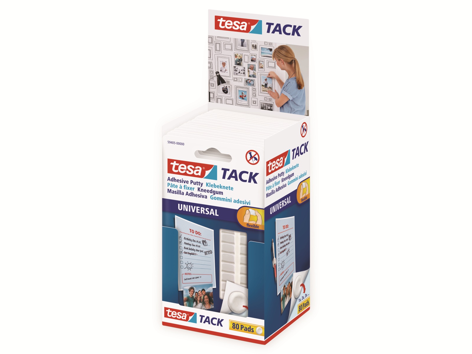 TESA Tack® Klebeknete, 80 Stück, 59405-00000-00