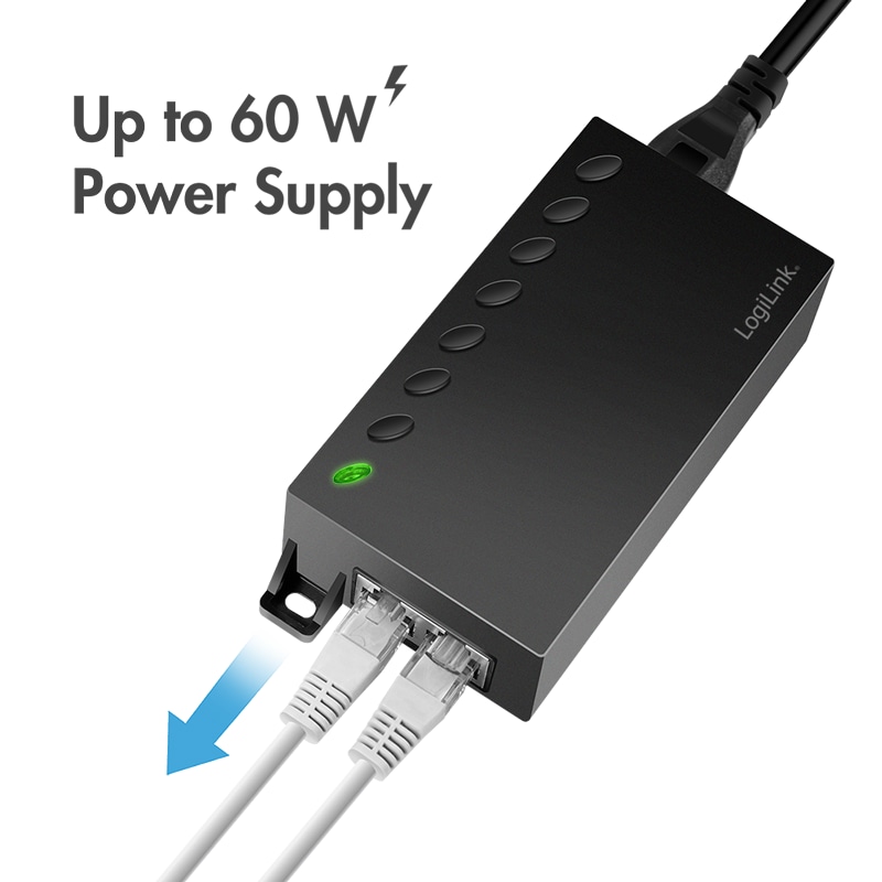 LOGILINK Gigabit PoE++ Injector 60W