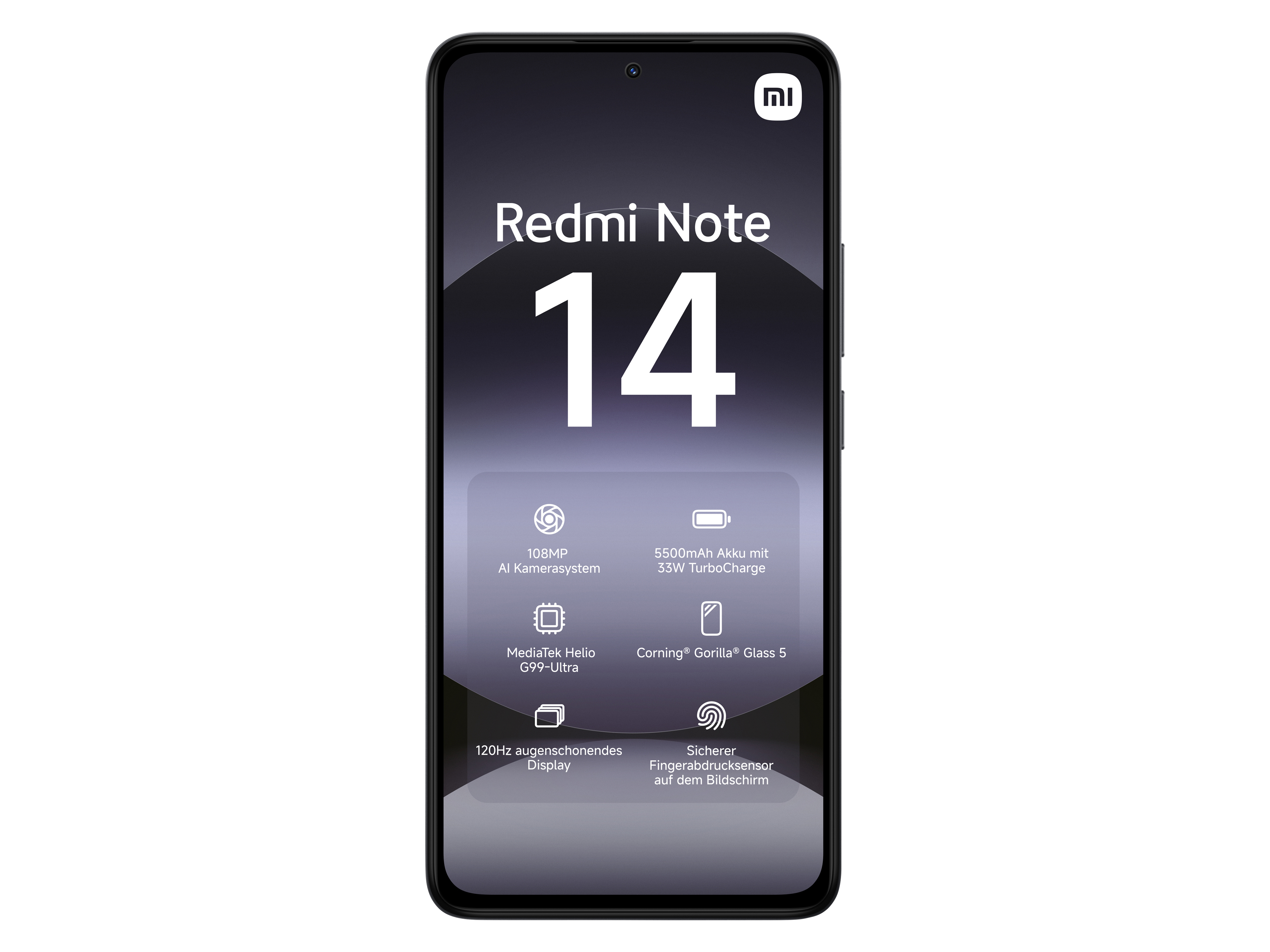 XIAOMI Smartphone Redmi Note 14 4G 128GB midnight black