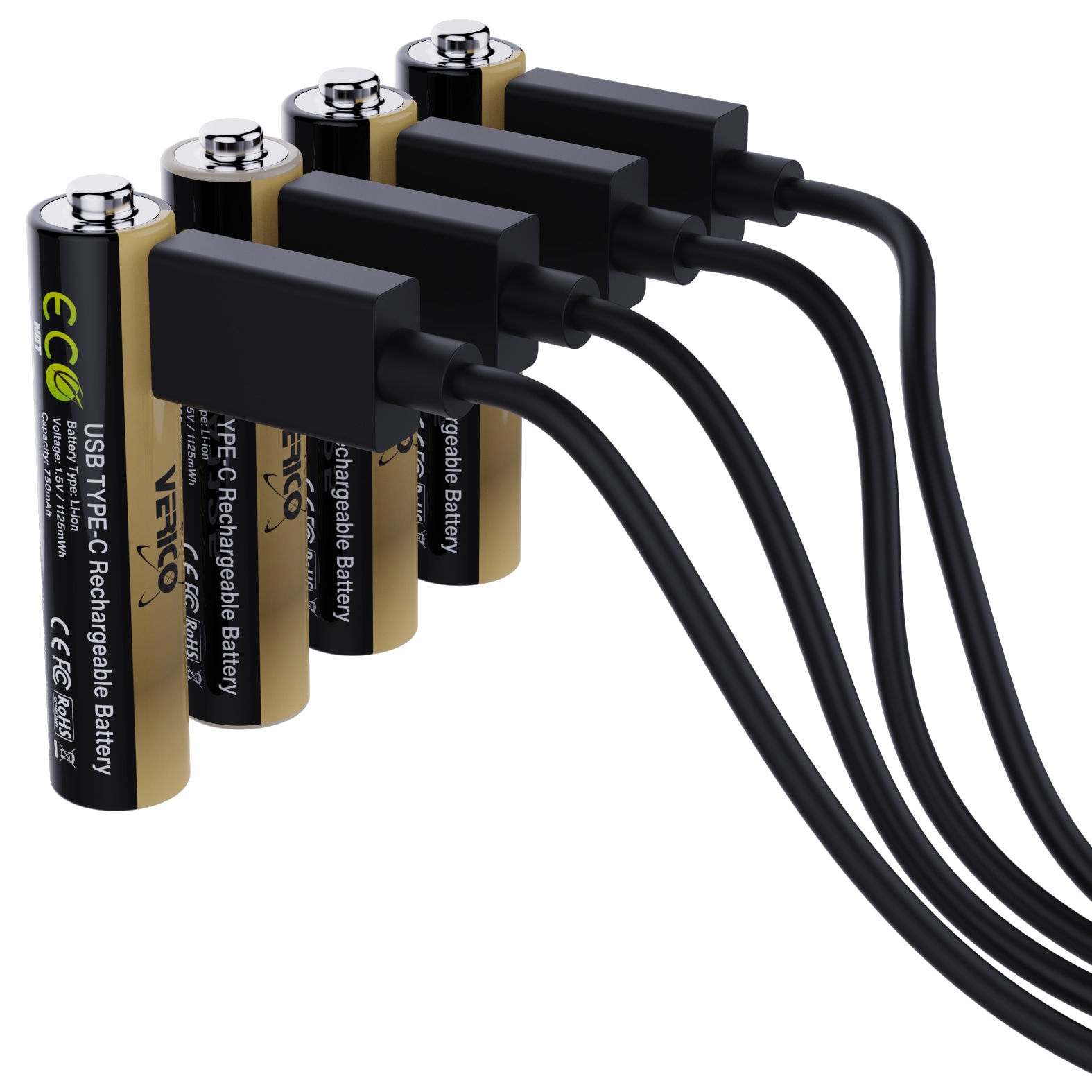 VERICO Li-Ion-Akku Loop Energy, AAA PRO, 4er Pack