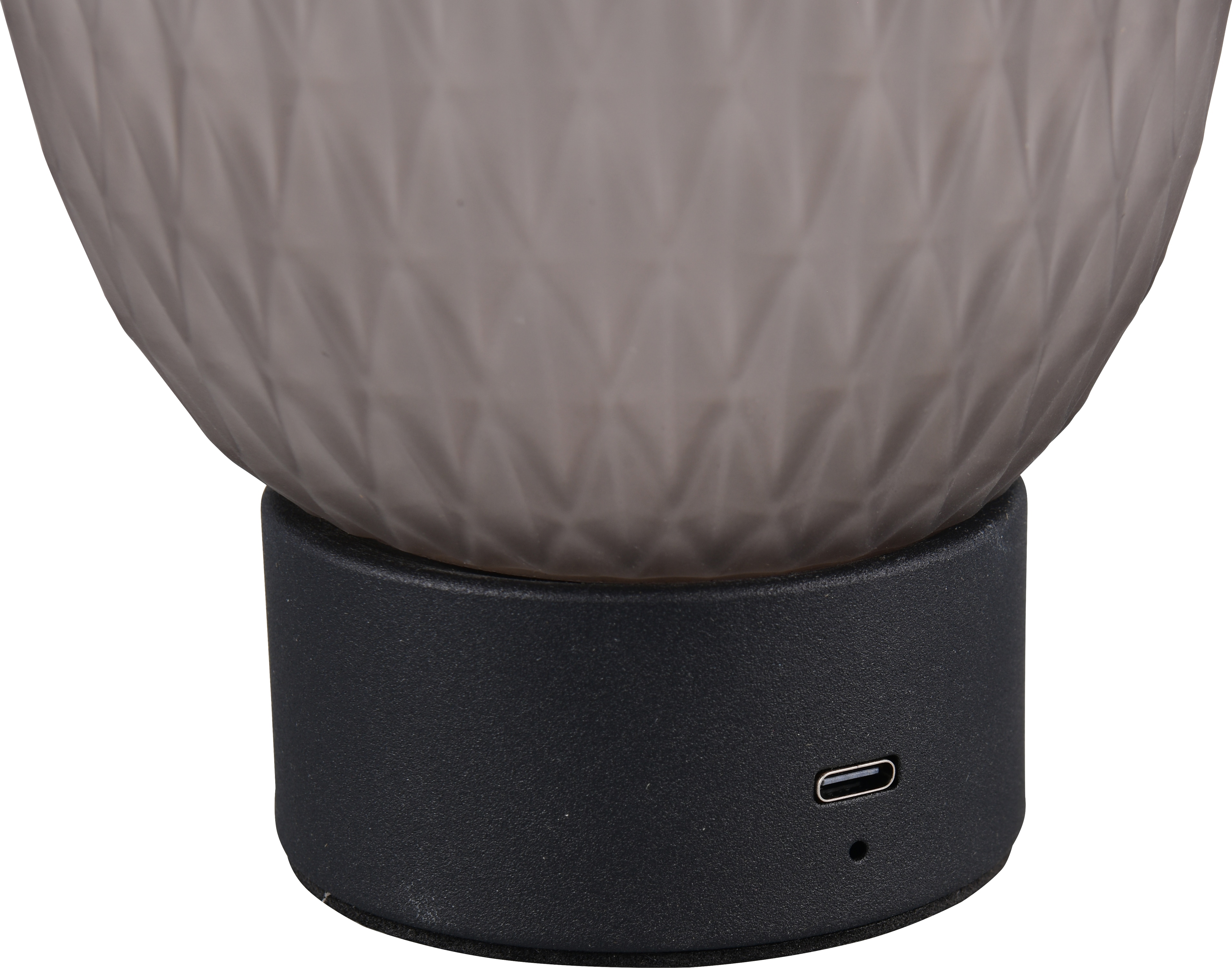 TRIO LED-Akku-Tischleuchte FACETTE, 564210154, 1,5W, 140lm, 3000K, rauch