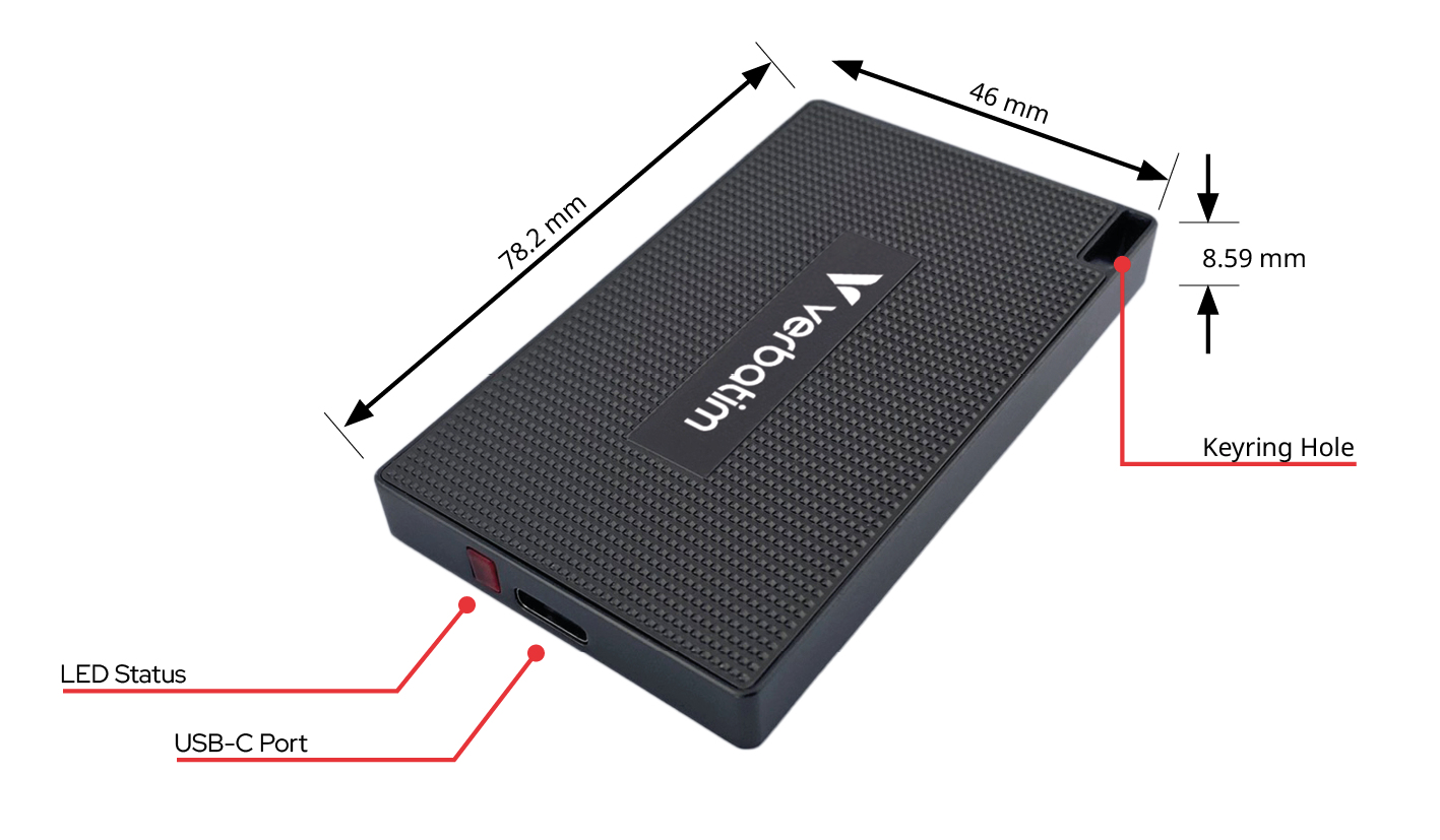 VERBATIM Externe SSD Metal Mini 1TB VERBATIM Externe SSD Metal Mini 1TB