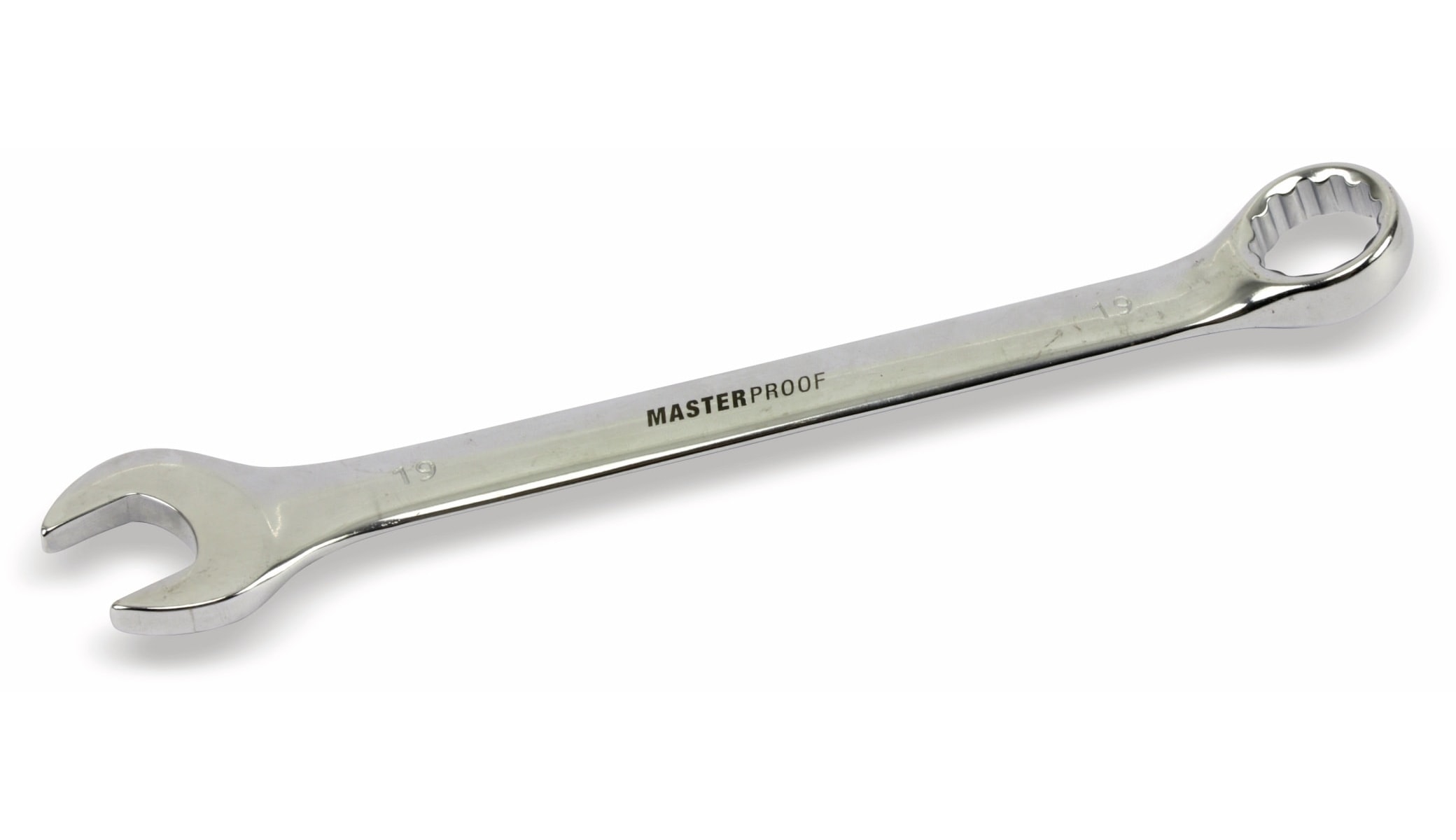 MASTERPROOF Gabel-Ringschlüssel, 19 mm