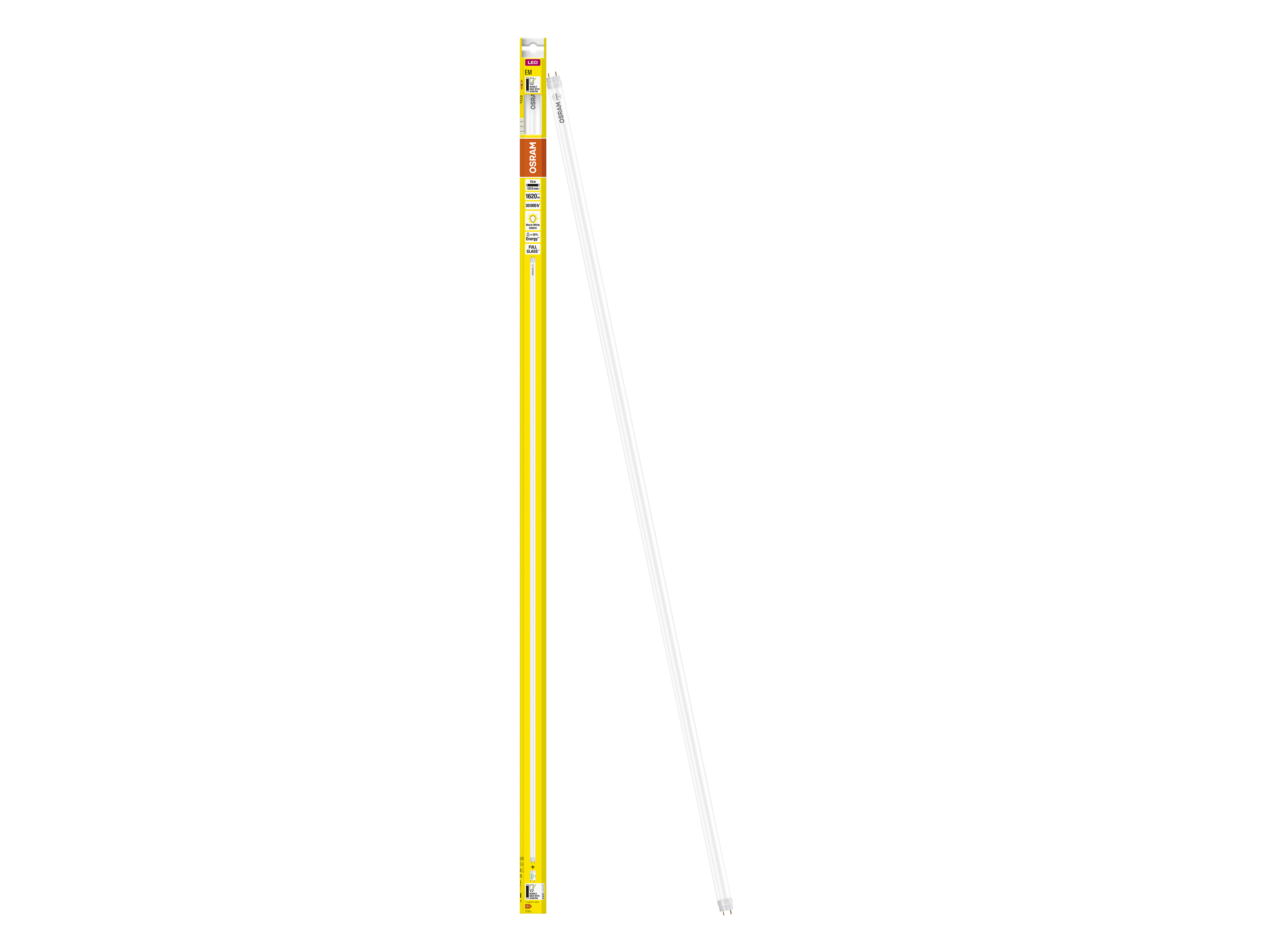 OSRAM LED-Röhre, T8, 1200mm, G13, EEK: F, 15W, 1620lm, 3000K