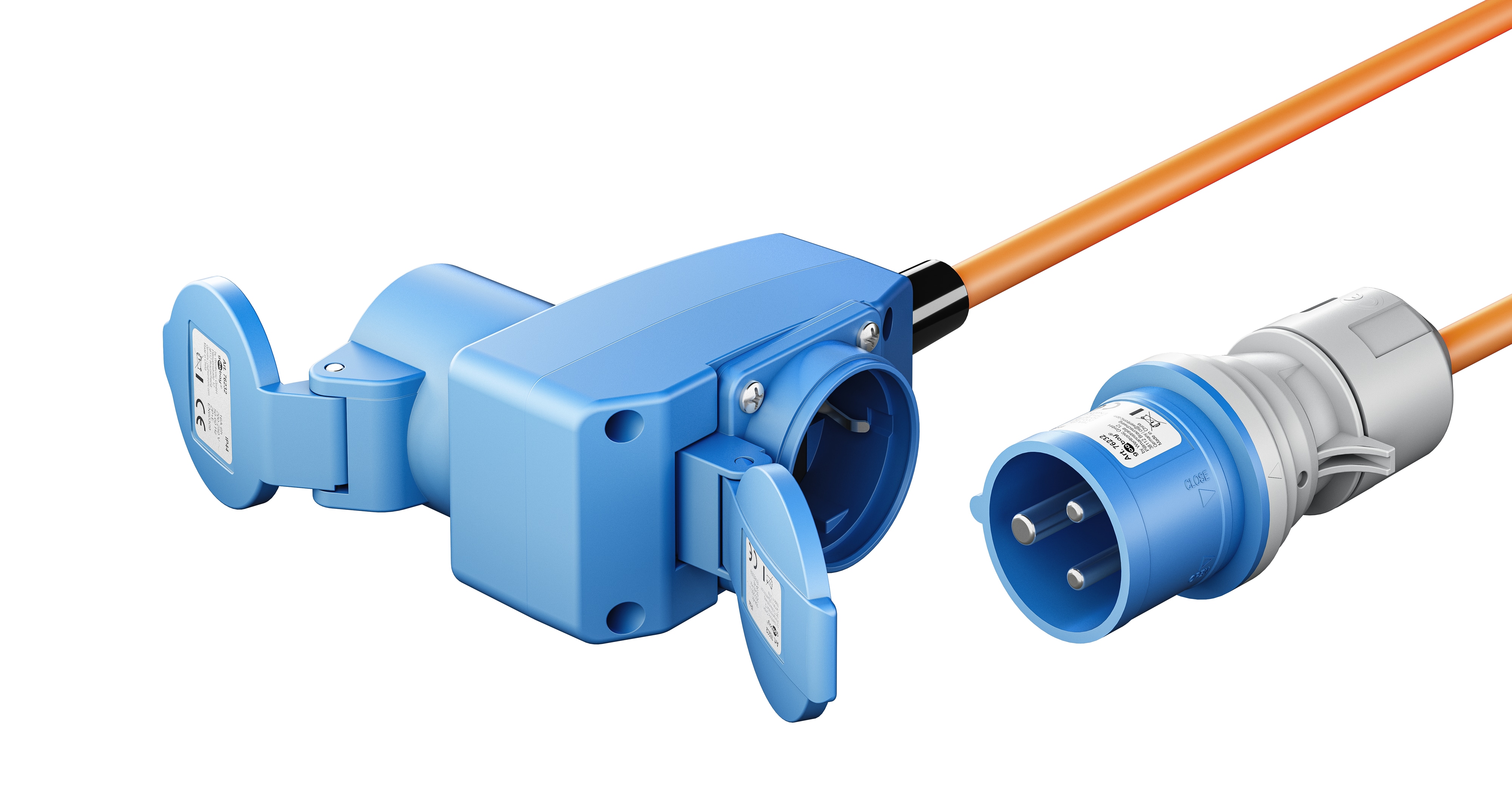 GOOBAY CEE-Adapterkabel 76233, 5 m, Stecker zu Kupplung + Schutzkontakt Kupplung GOOBAY CEE-Adapterkabel 76233, 5 m, Stecker zu Kupplung + Schutzkontakt Kupplung