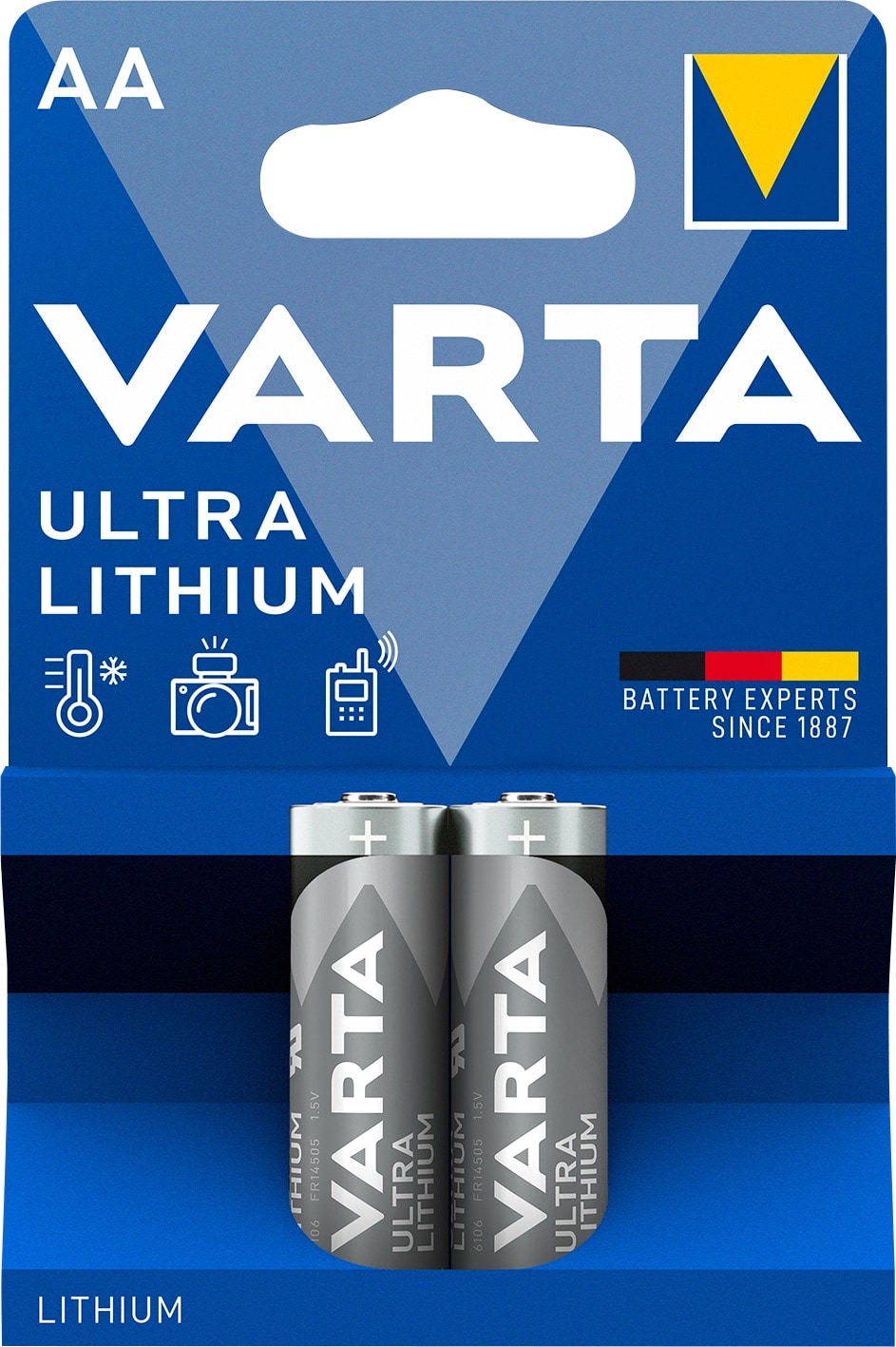 VARTA Mignon-Lithiumbatterie ULTRA, 2 Stück
