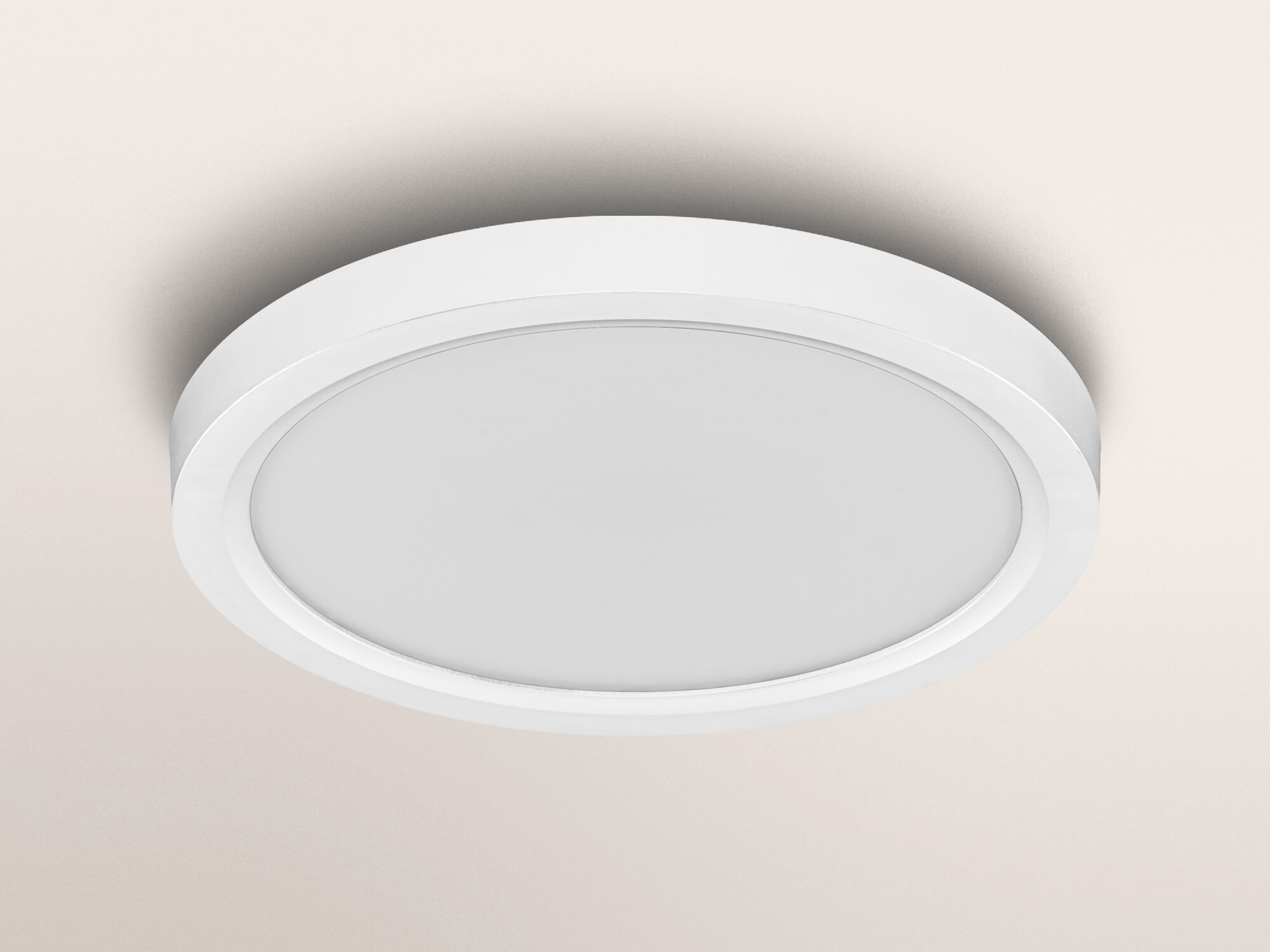 OSRAM LED-Deckenleuchte, 16W, 3000K, 1200lm, warmweiß, IP20, dimmbar, weiß, Ø19,5 cm