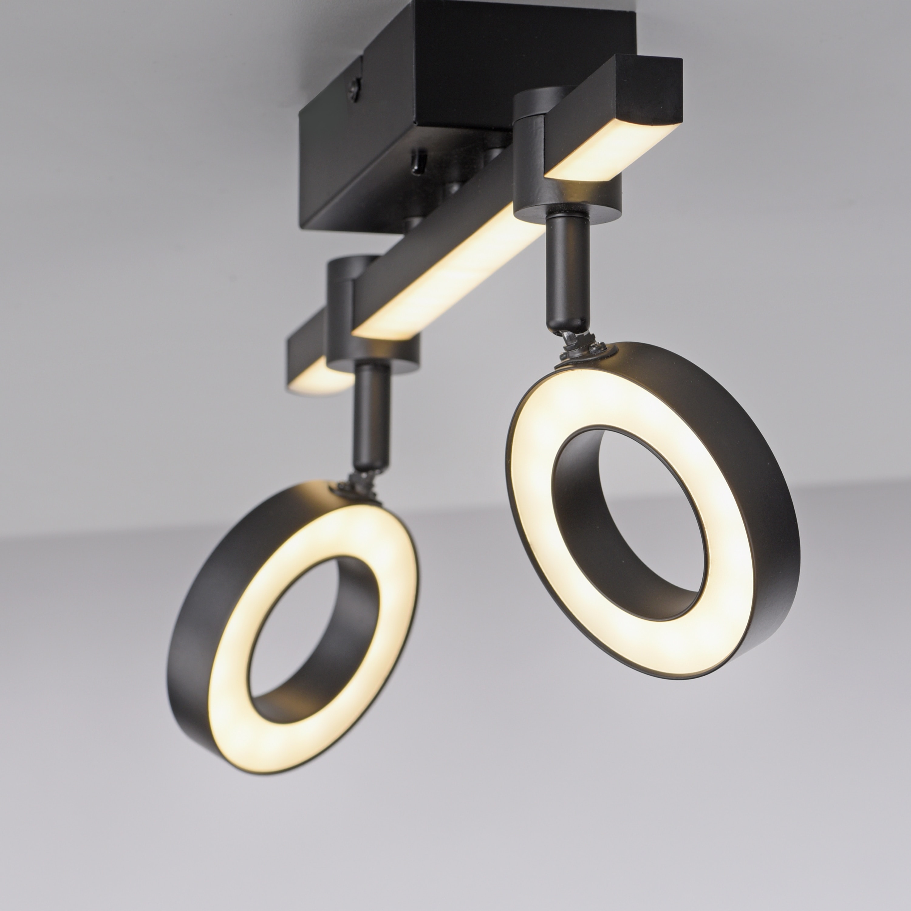 JUST LIGHT LED-Deckenleuchte 12075-18 schwarz, 10,5 W, 1300 lm, CCT, RGB, Smart Home JUST LIGHT LED-Deckenleuchte 12075-18 schwarz, 10,5 W, 1300 lm, CCT, RGB, Smart Home