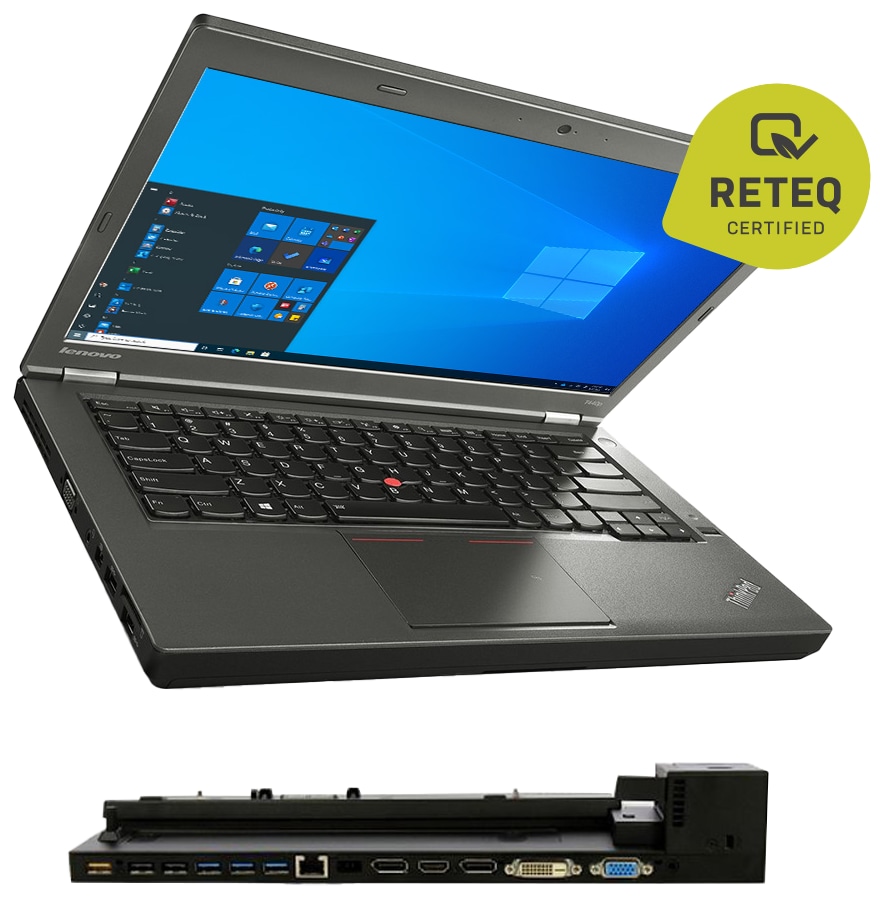LENOVO Laptop ThinkPad T440p, 35,56 cm (14"), i7, 8GB, 512 GB SSD, Win10H, refurbished