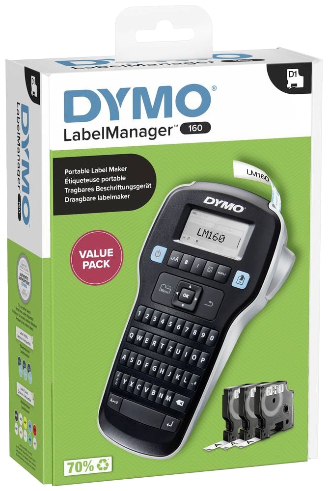 DYMO Beschriftungsgerät Labelmanager 160 ValuePack