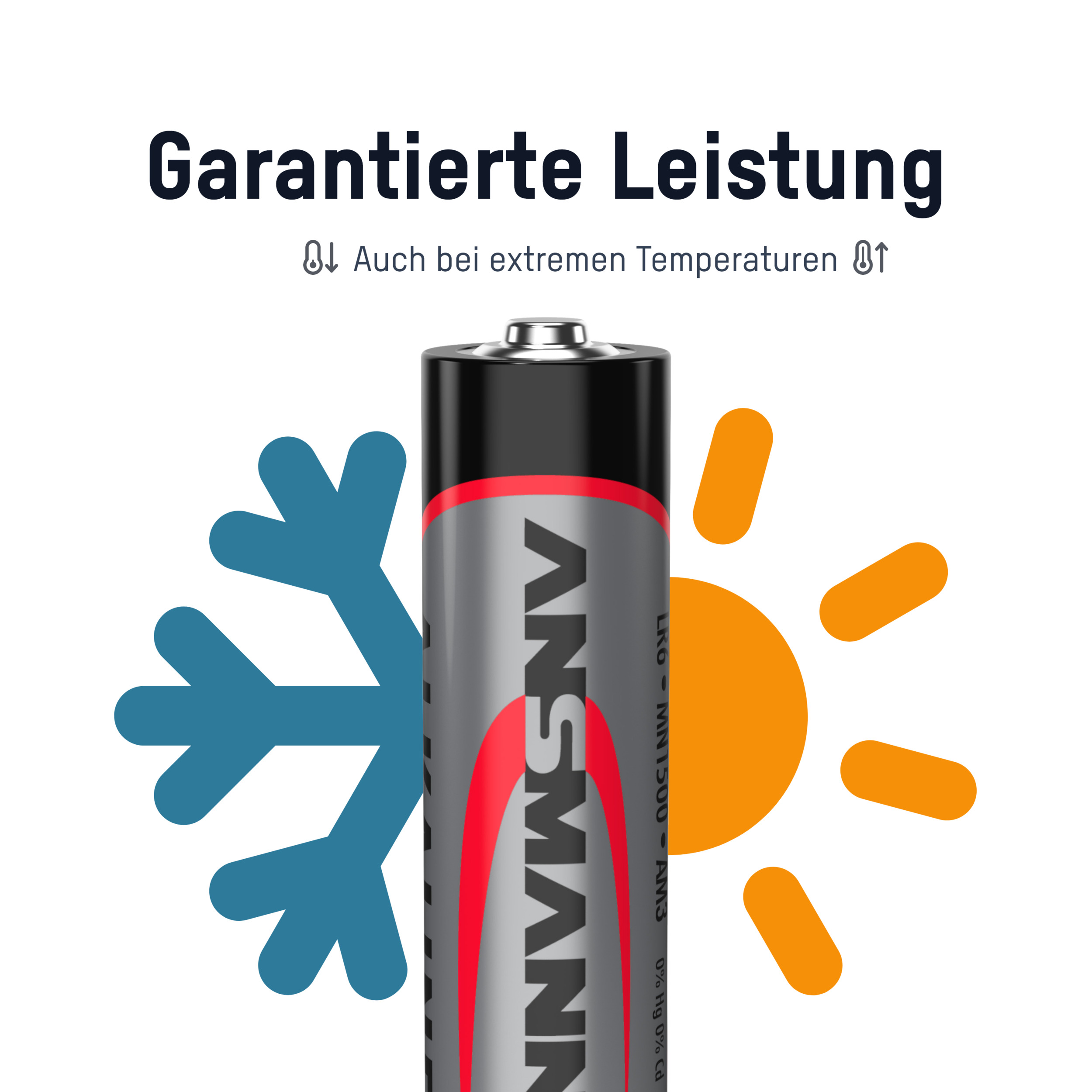 ANSMANN Mignon-Batterie-Set, Alkaline, 100 Stück
